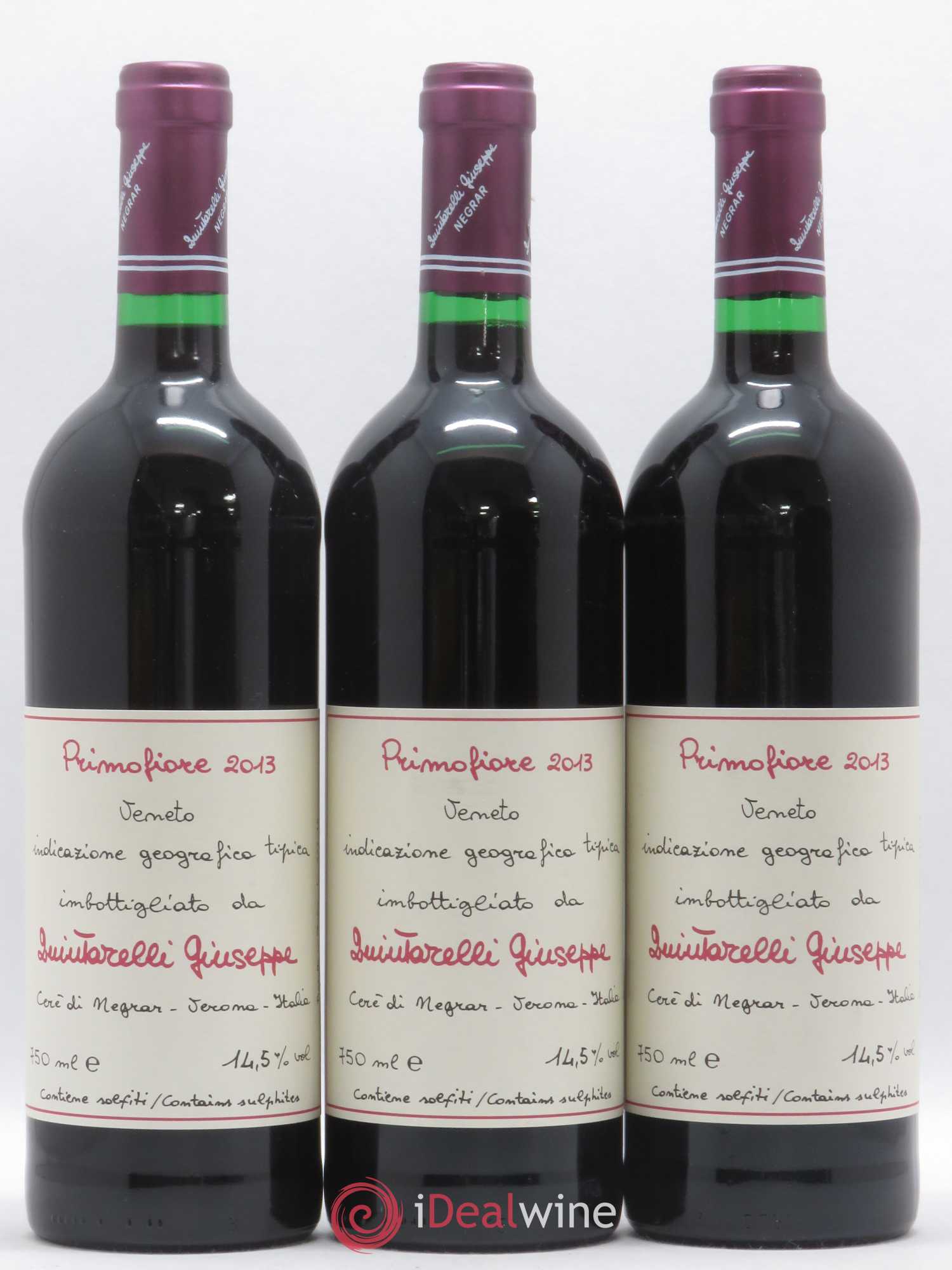 Veneto IGT Primofiore Giuseppe Quintarelli 2013 - Lot de 3 bouteilles - 0
