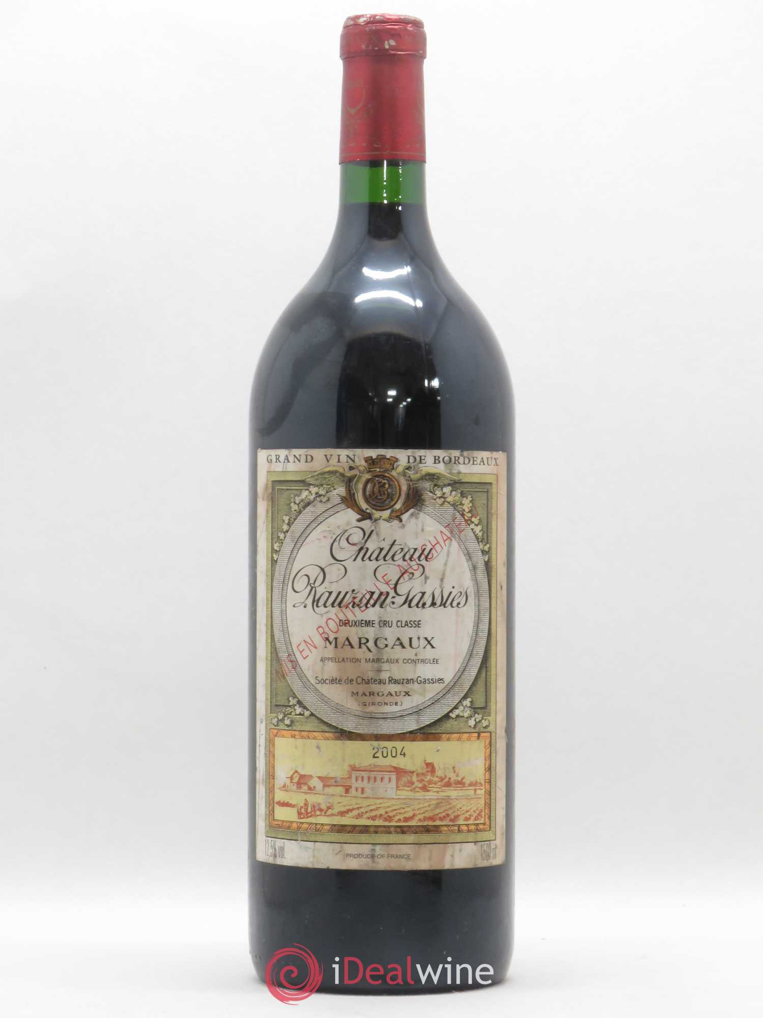 Château Rauzan-Gassies 2ème Grand Cru Classé 2004 - Lot de 1 magnum - 0