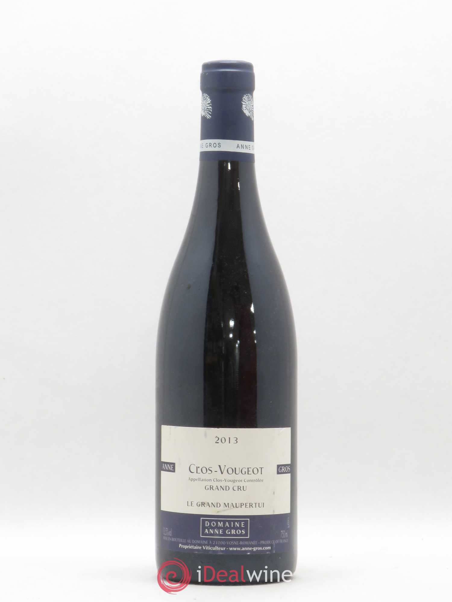 Clos de Vougeot Grand Cru Le Grand Maupertui Anne Gros 2013 - Lot de 1 bouteille - 0