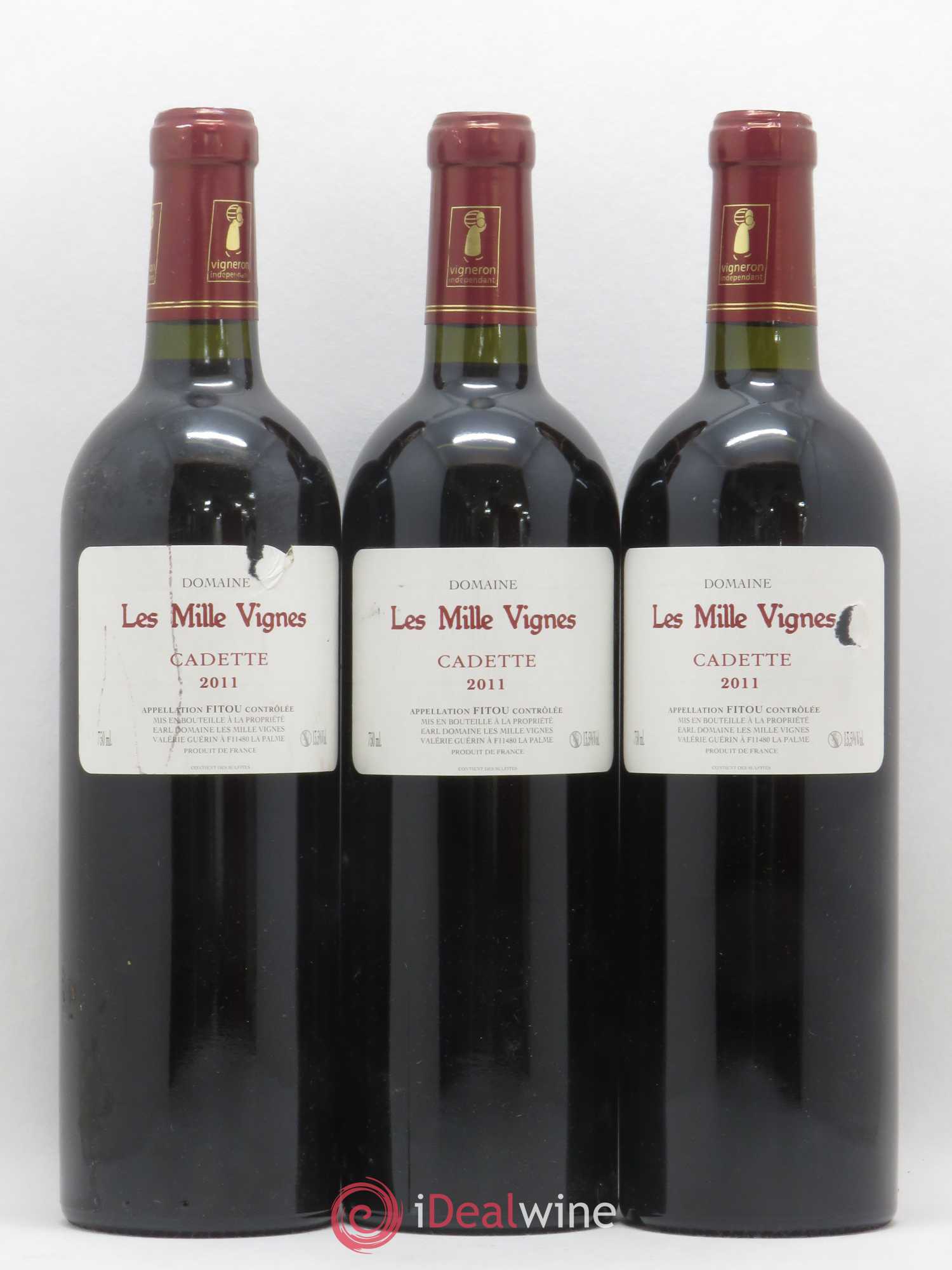 Fitou Cadette Domaine des Mille Vignes 2011 - Posten von 3 Flaschen - 0