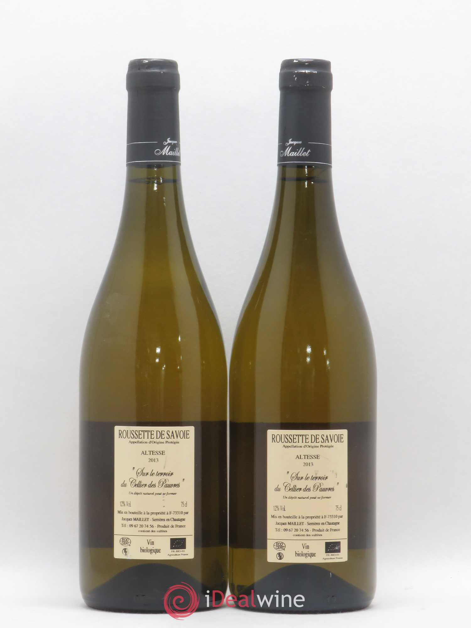 Vin de Savoie Roussette Autrement Jacques Maillet 2013 - Lot de 2 bouteilles - 1