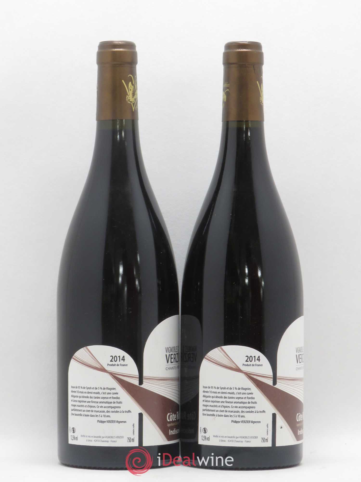 Côte-Rôtie Indiscrète Vignobles Verzier 2014 - Lot de 2 bouteilles - 1