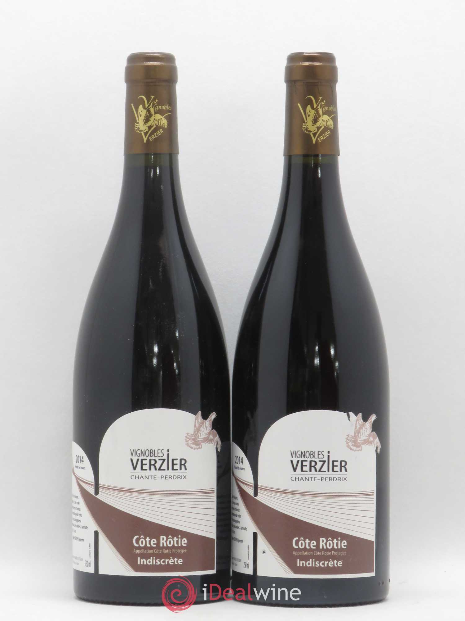 Côte-Rôtie Indiscrète Vignobles Verzier 2014 - Lot de 2 bouteilles - 0