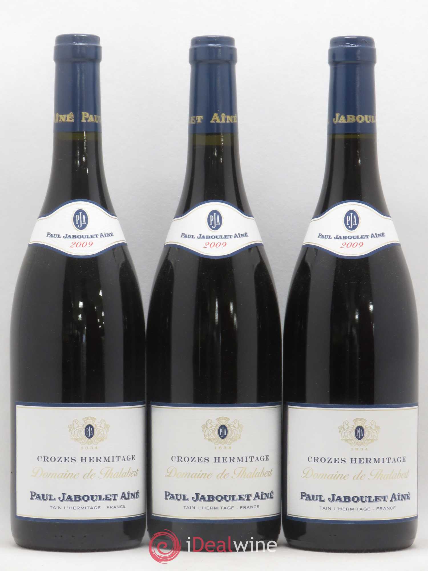 Crozes-Hermitage Domaine de Thalabert Paul Jaboulet Ainé 2009 - Lot de 3 bouteilles - 0