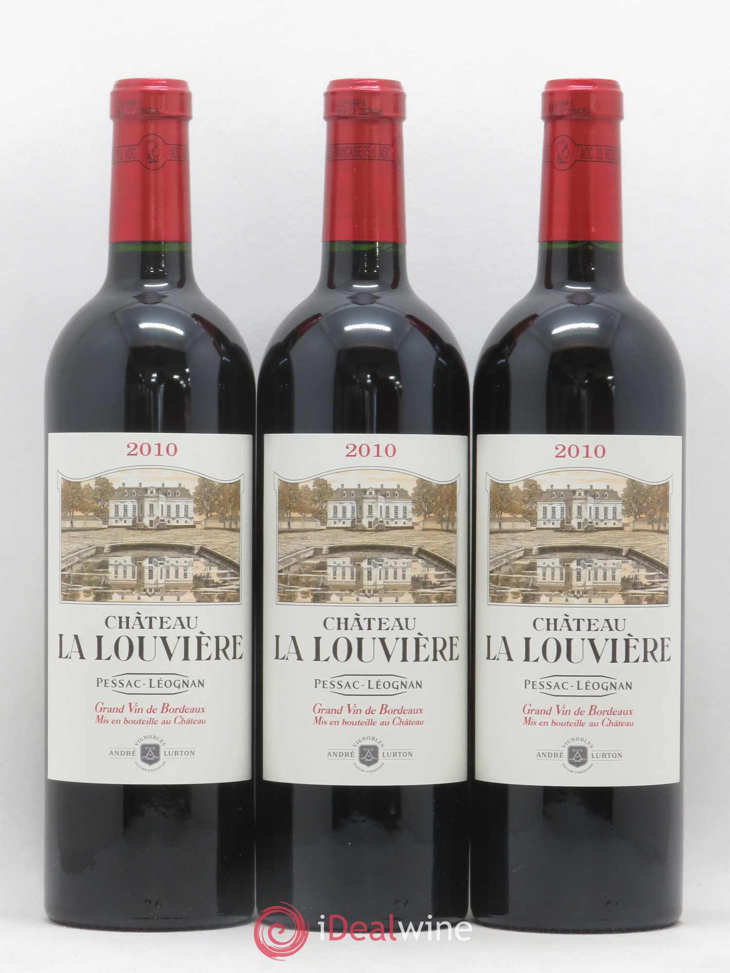 Château la Louvière 2010 - Lot de 3 bouteilles - 0