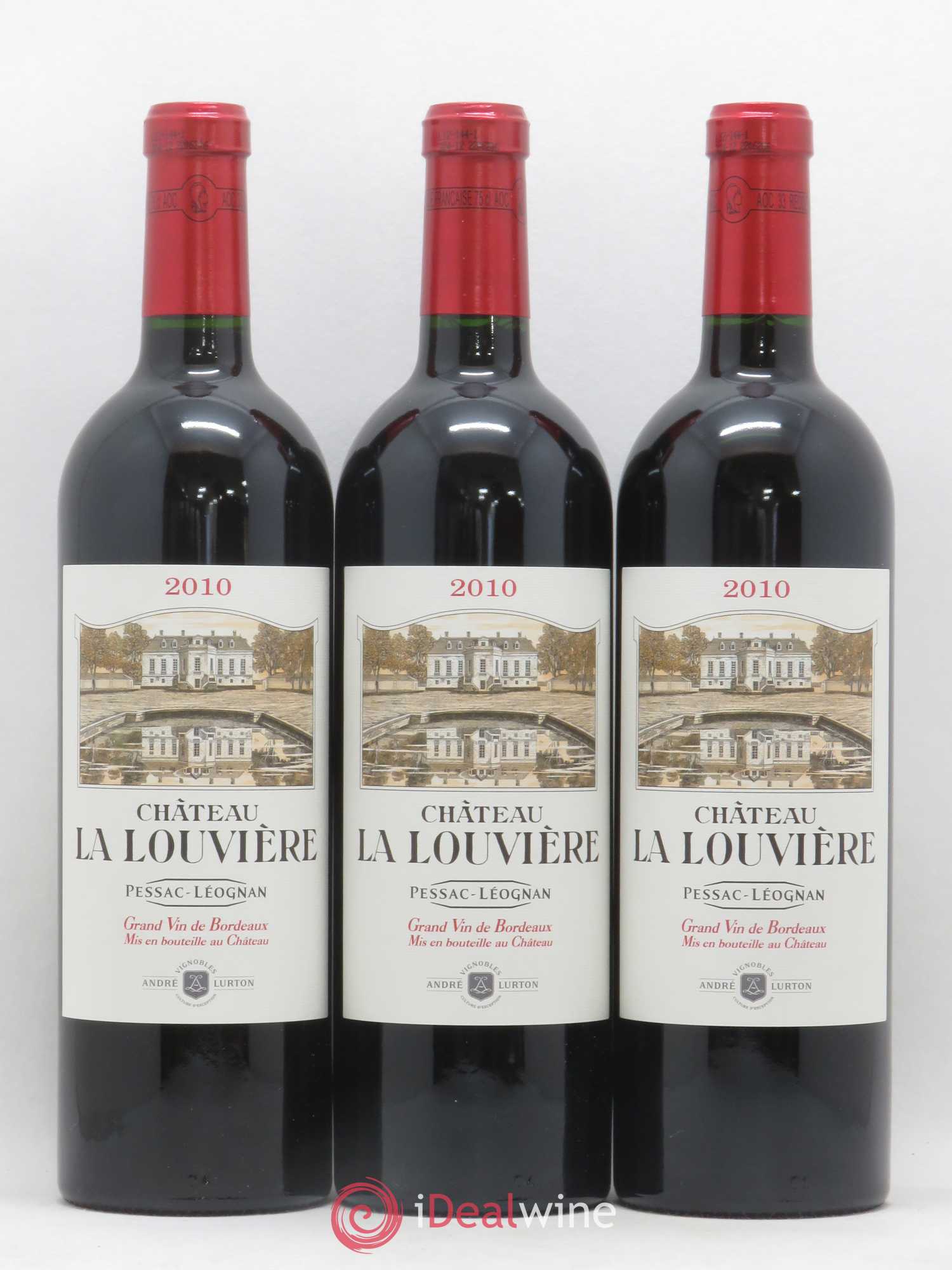 Château la Louvière 2010 - Lot de 3 bouteilles - 0