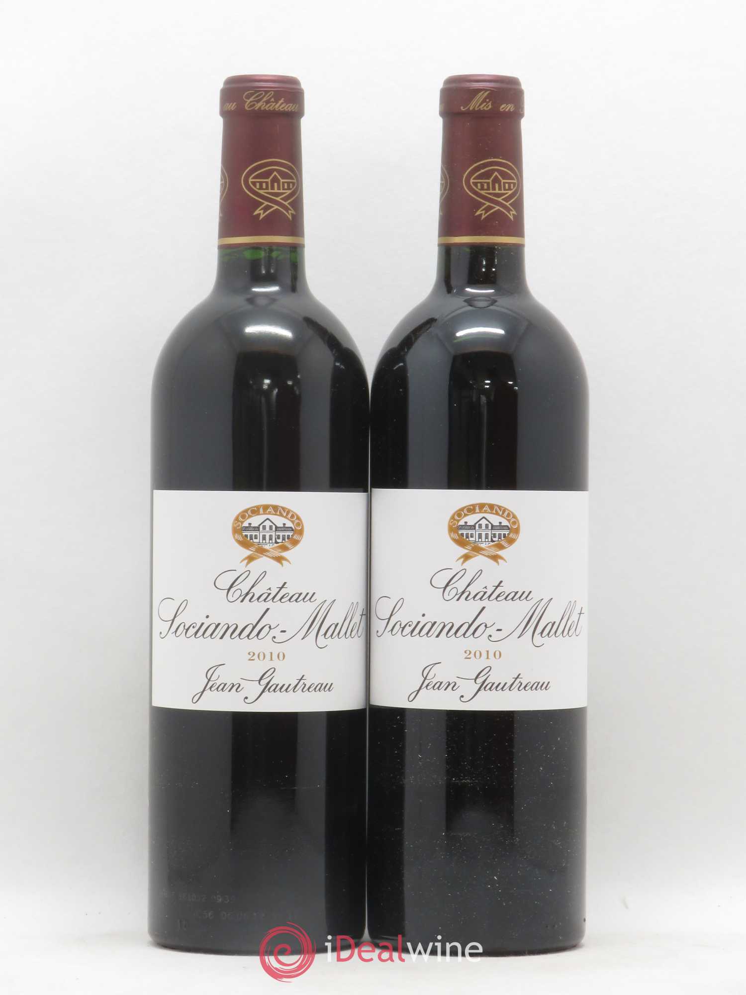 Château Sociando Mallet 2010 - Lot de 2 bouteilles - 0