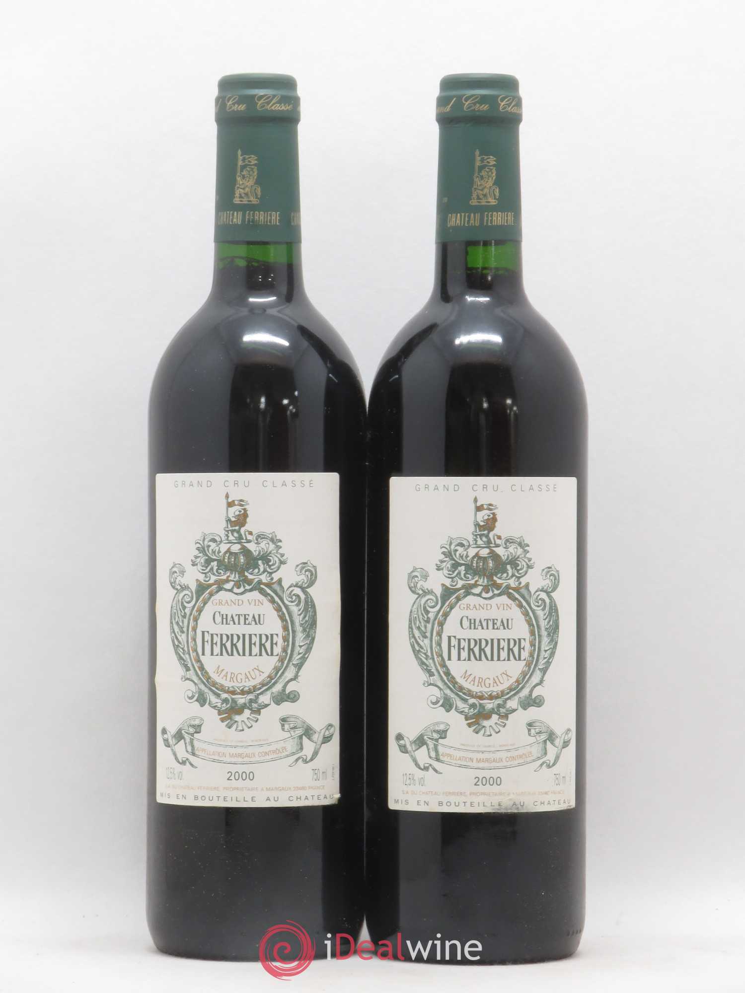 Château Ferrière 3ème Grand Cru Classé 2000 - Lot de 2 bouteilles - 0