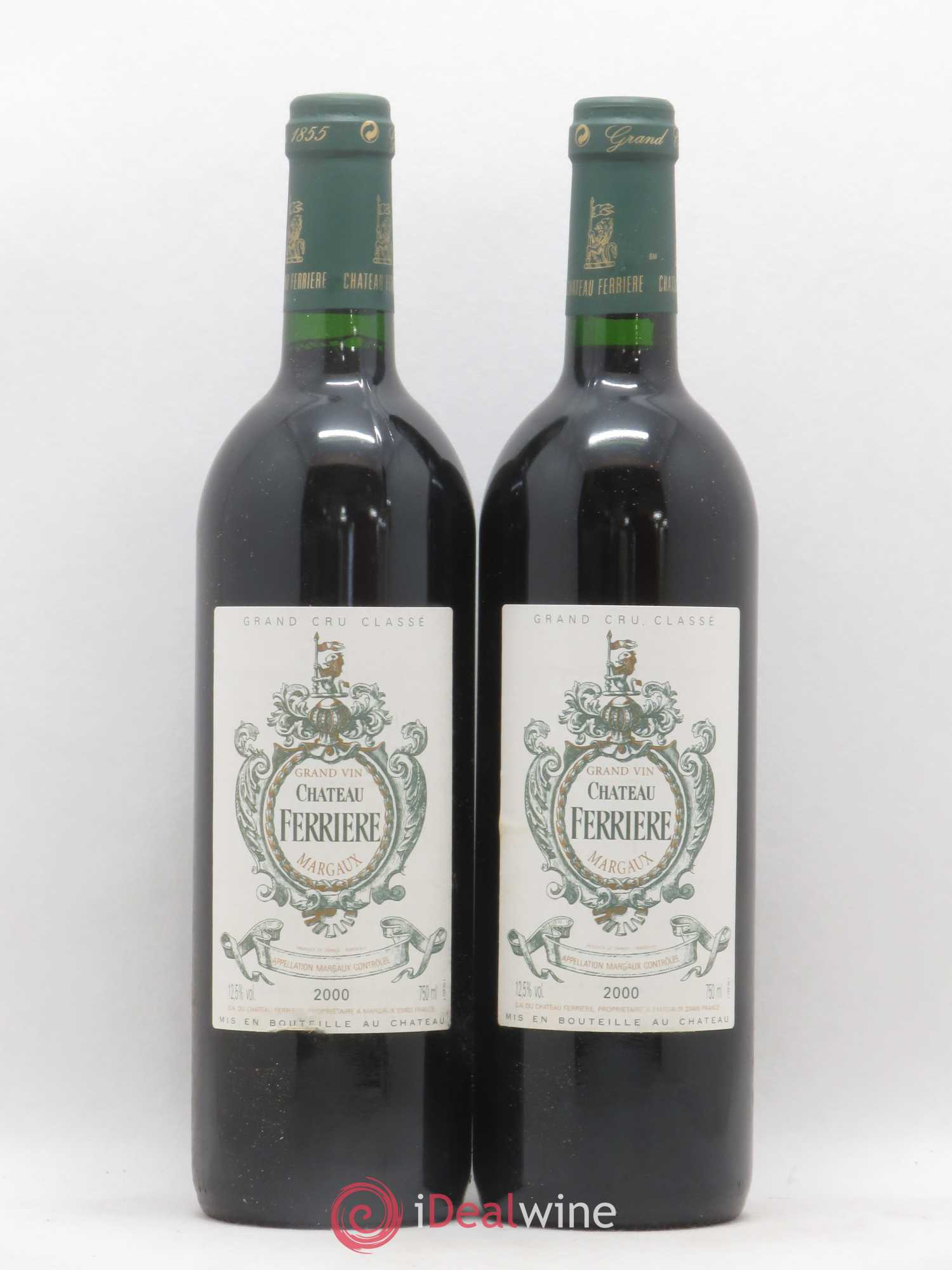 Château Ferrière 3ème Grand Cru Classé 2000 - Lot de 2 bouteilles - 0