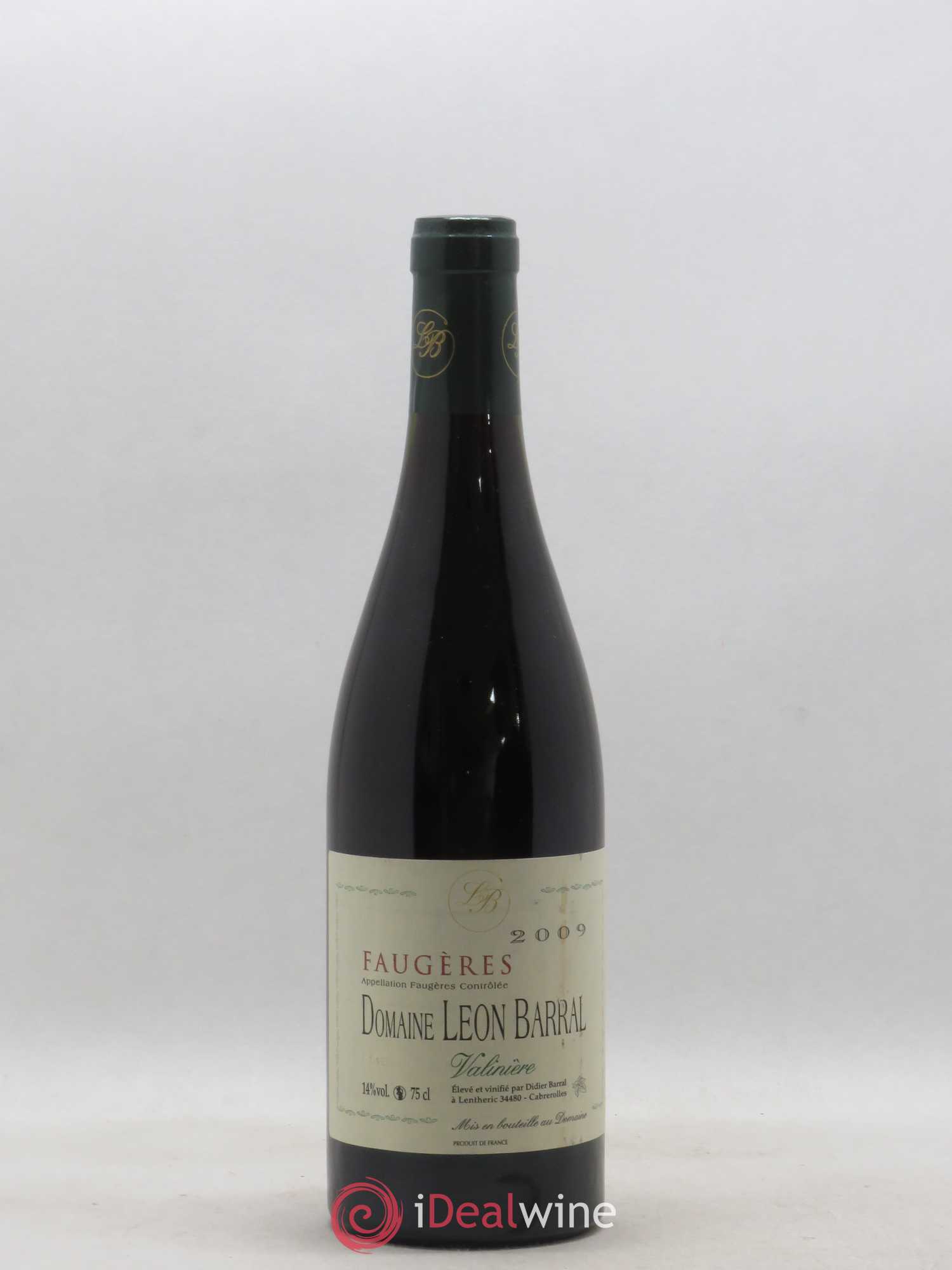 Faugères Valinière Domaine Léon Barral 2009 - Lot de 1 bouteille - 0