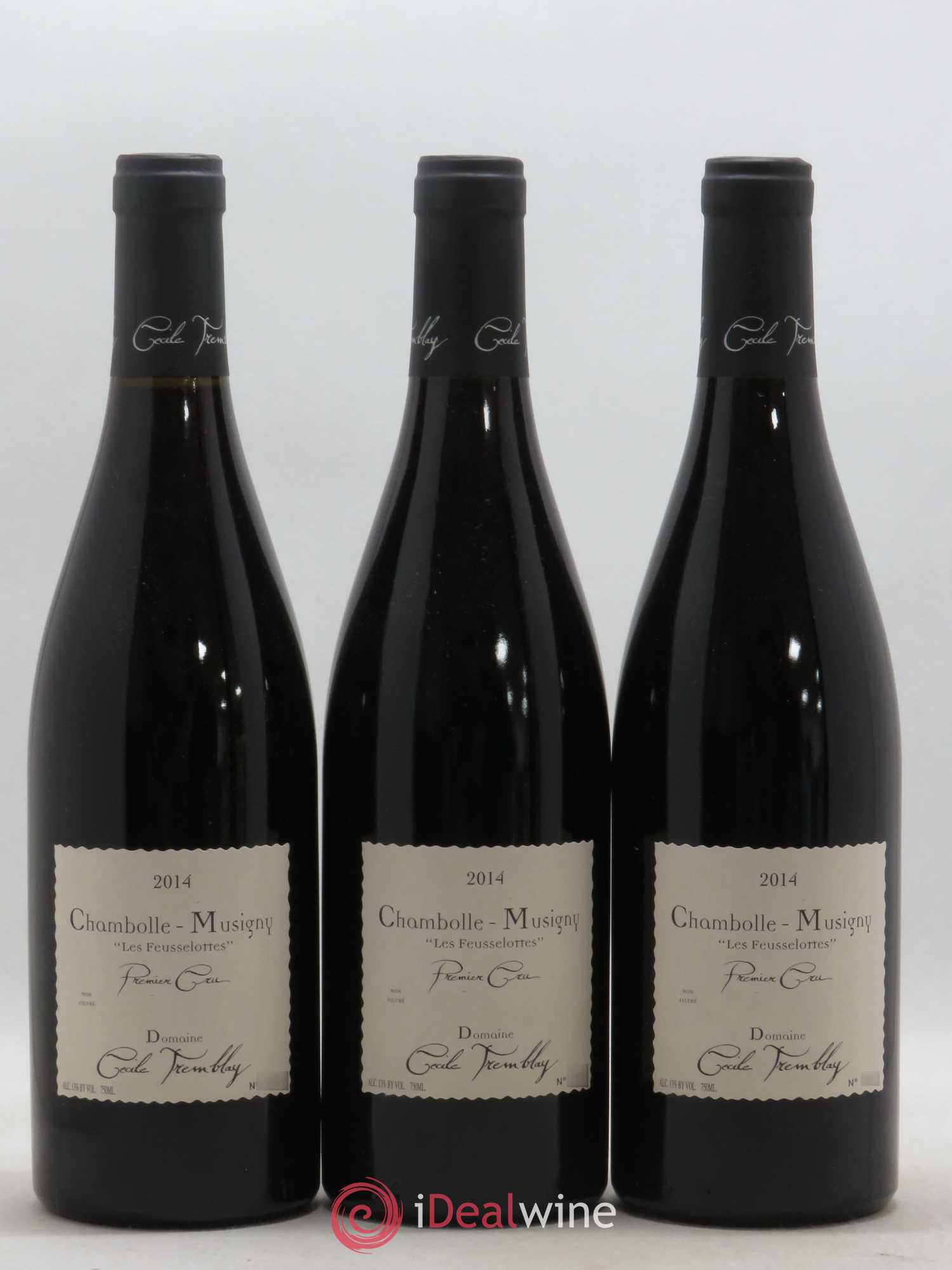 Chambolle-Musigny 1er Cru Les Feusselottes Cécile Tremblay 2014 - Lot de 3 bouteilles - 0