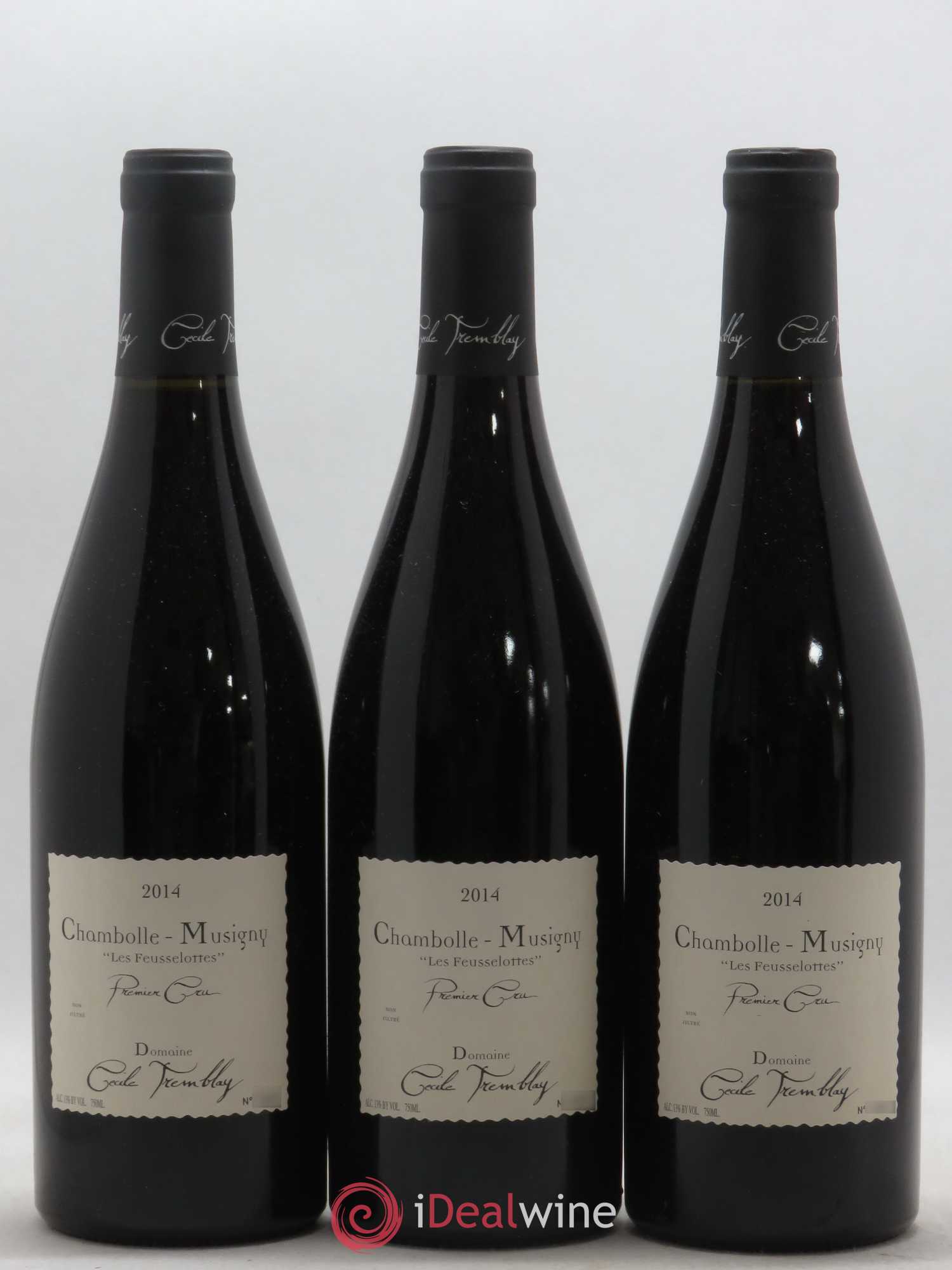 Chambolle-Musigny 1er Cru Les Feusselottes Cécile Tremblay 2014 - Lot de 3 bouteilles - 0
