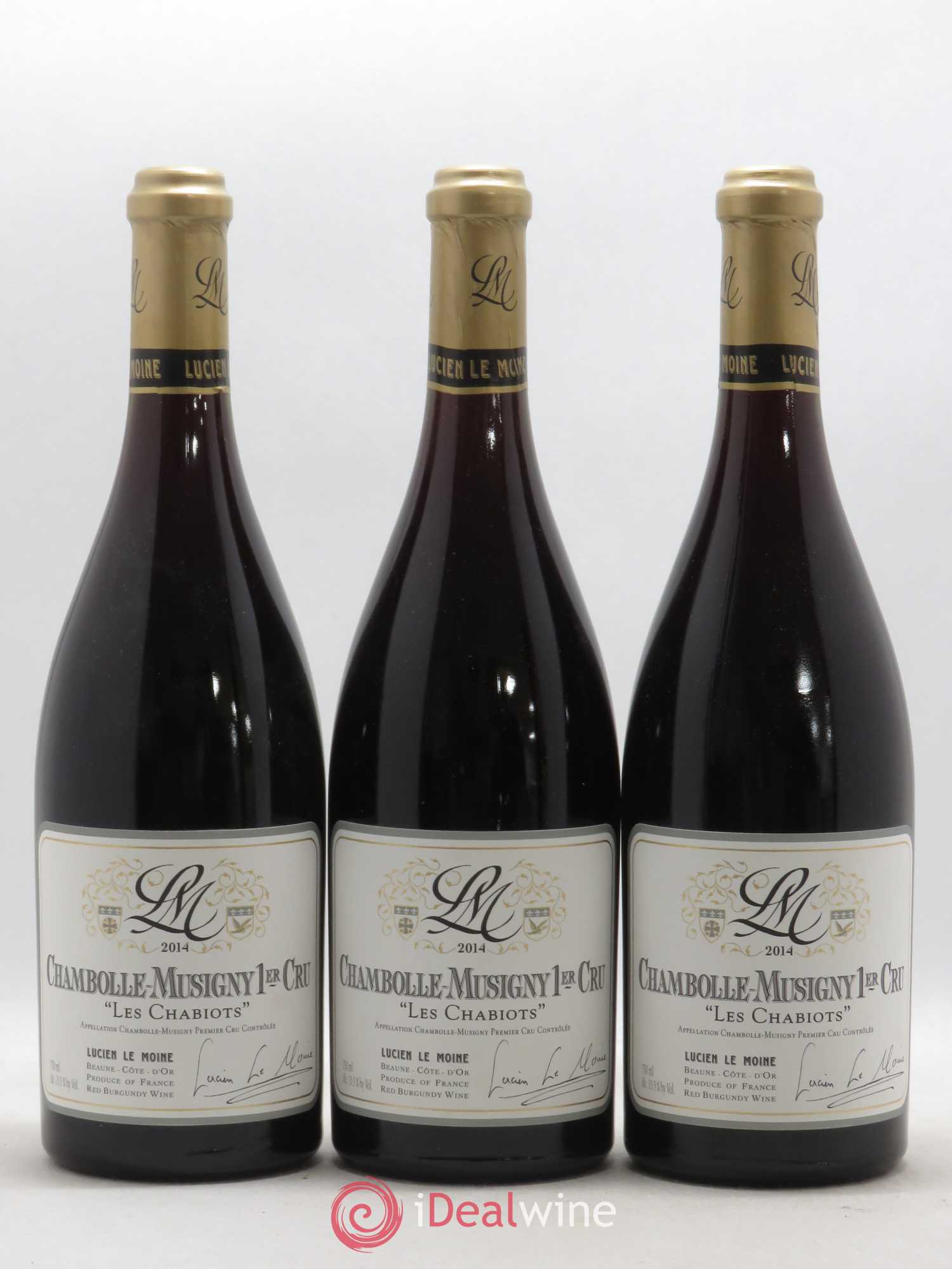 Chambolle-Musigny 1er Cru Les Chabiots Lucien Le Moine 2014 - Posten von 3 Flaschen - 0