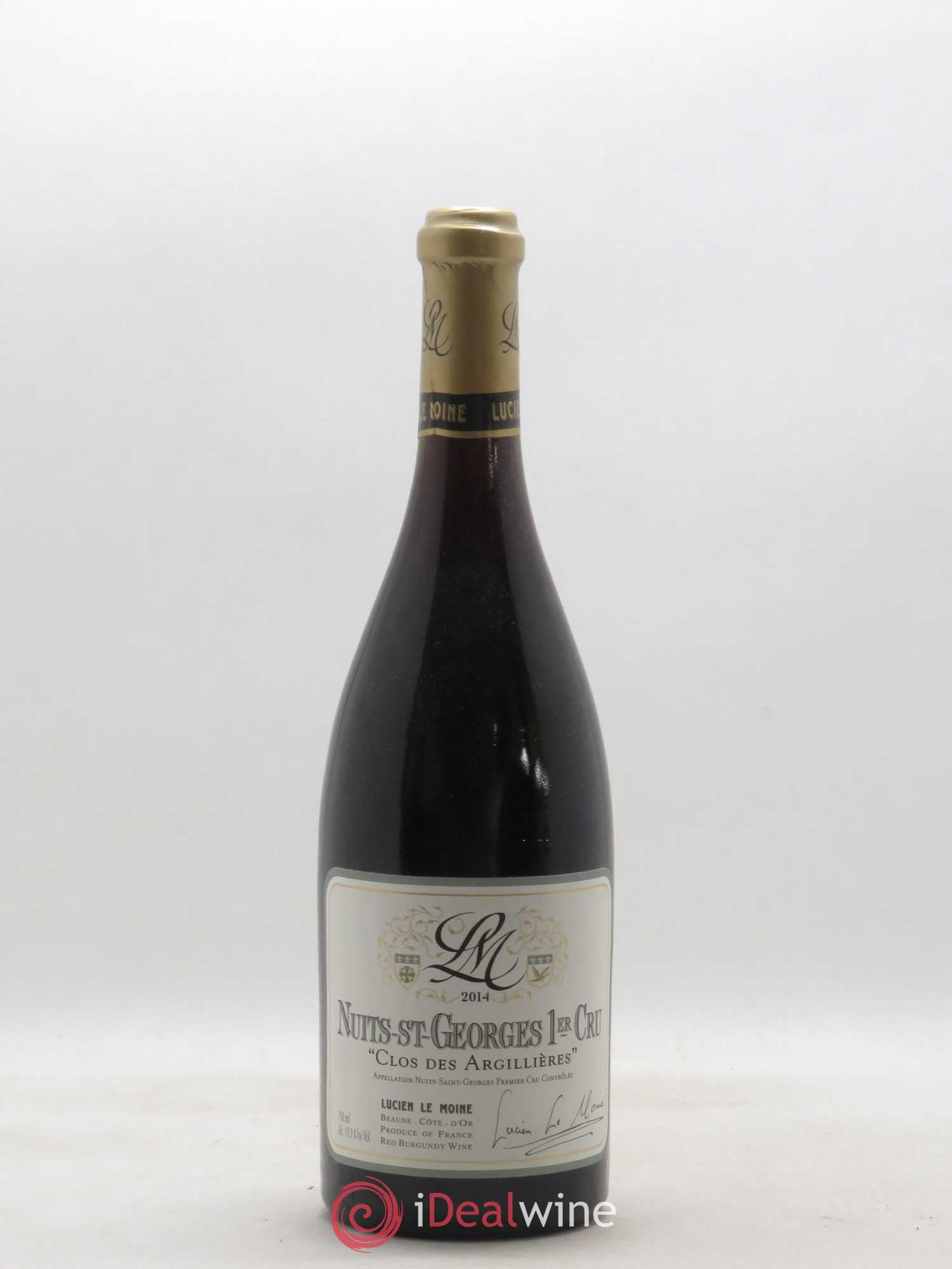Nuits-Saint-Georges 1er Cru Clos des Argillières Lucien Le Moine 2014 - Posten von 1 Flasche - 0