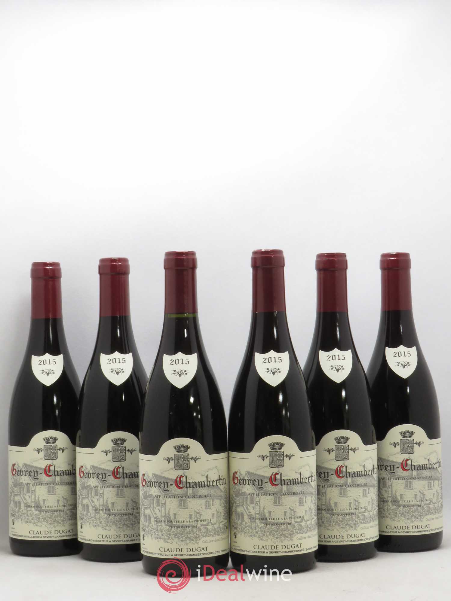 Gevrey-Chambertin Claude Dugat 2015 - Lot de 6 bouteilles - 0