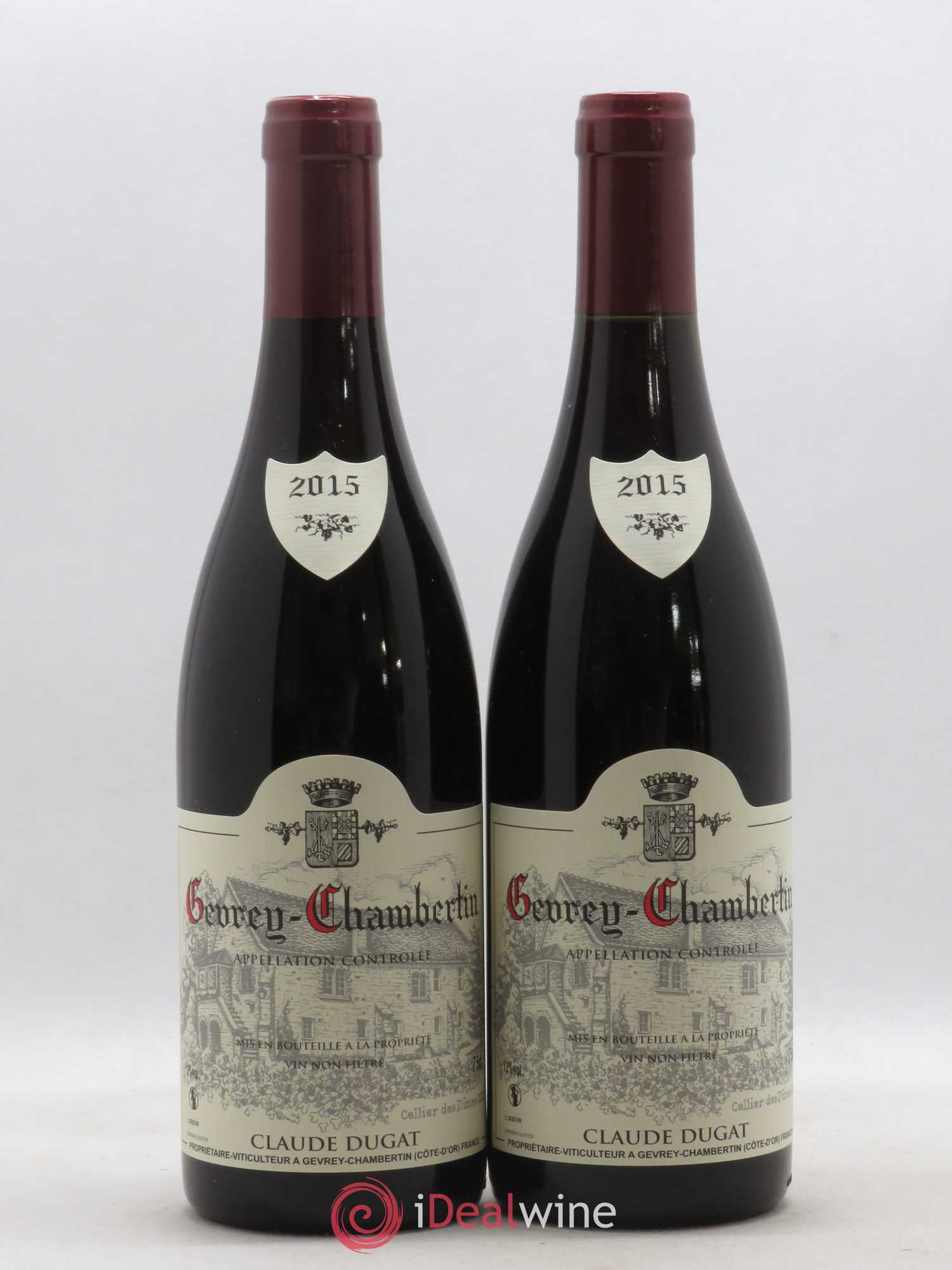 Gevrey-Chambertin Claude Dugat 2015 - Lot de 2 bouteilles - 0