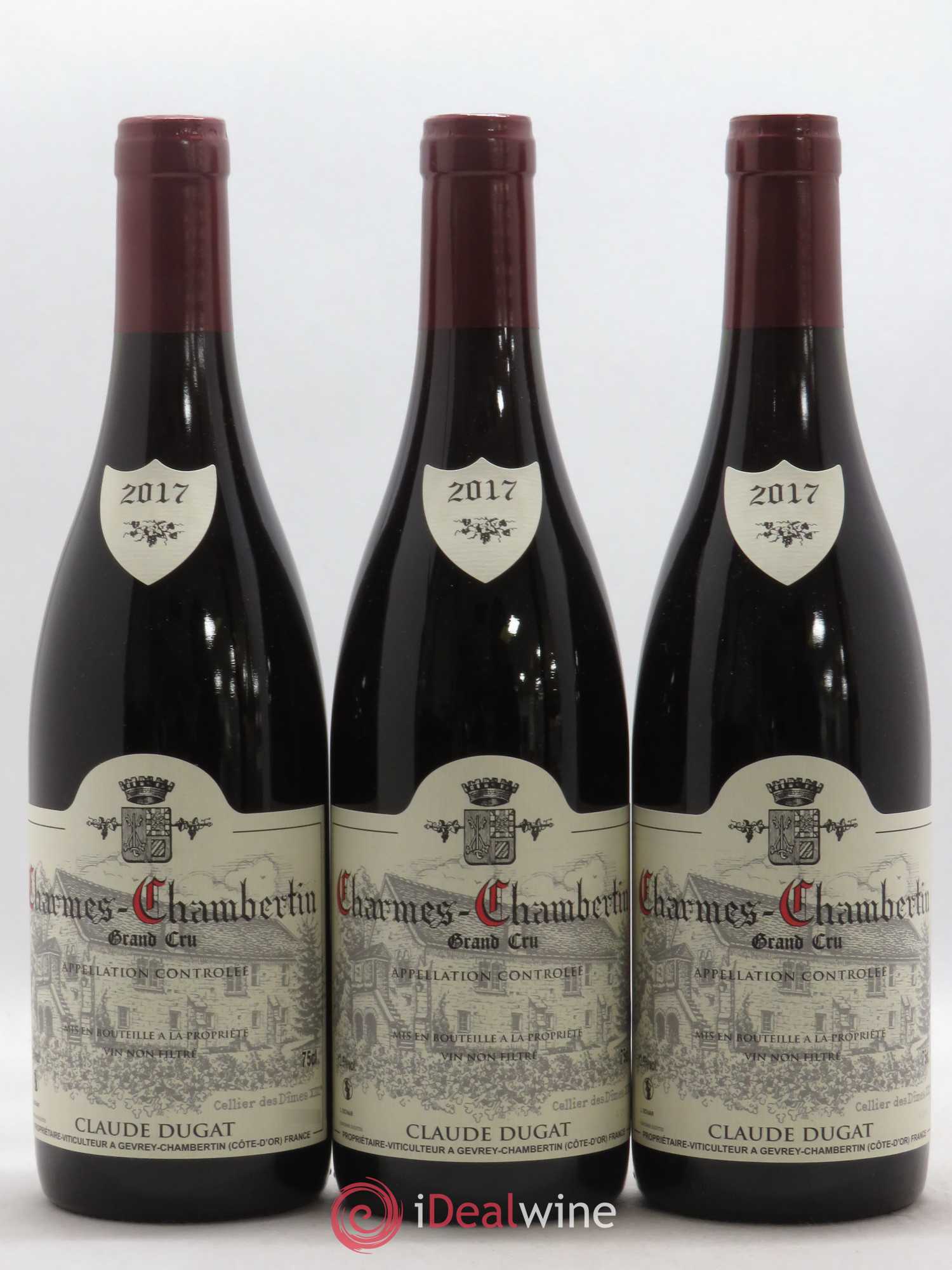 Charmes-Chambertin Grand Cru Claude Dugat 2017 - Lot de 3 bouteilles - 0