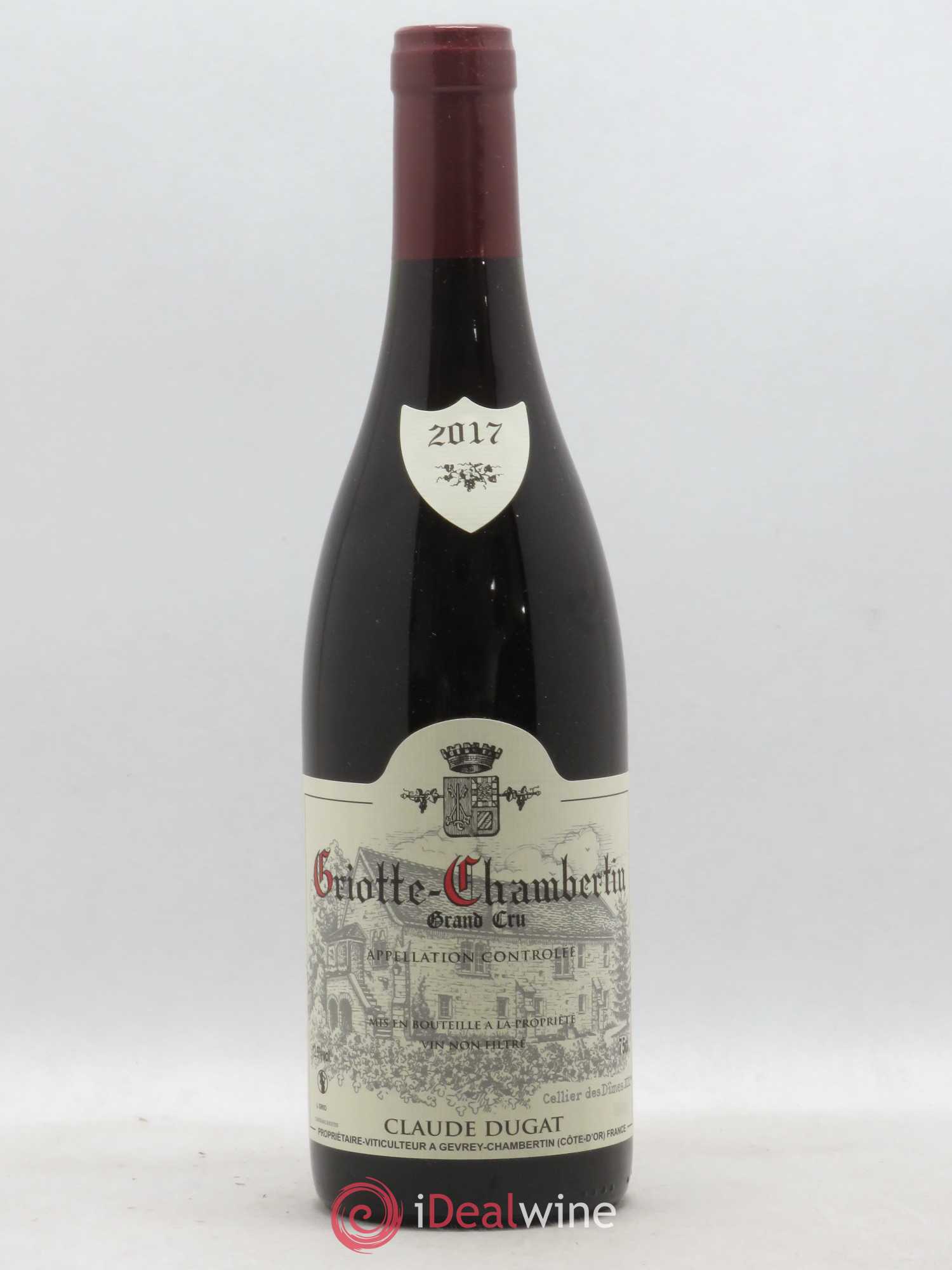 Griotte-Chambertin Grand Cru Claude Dugat 2017 - Lot de 1 bouteille - 0