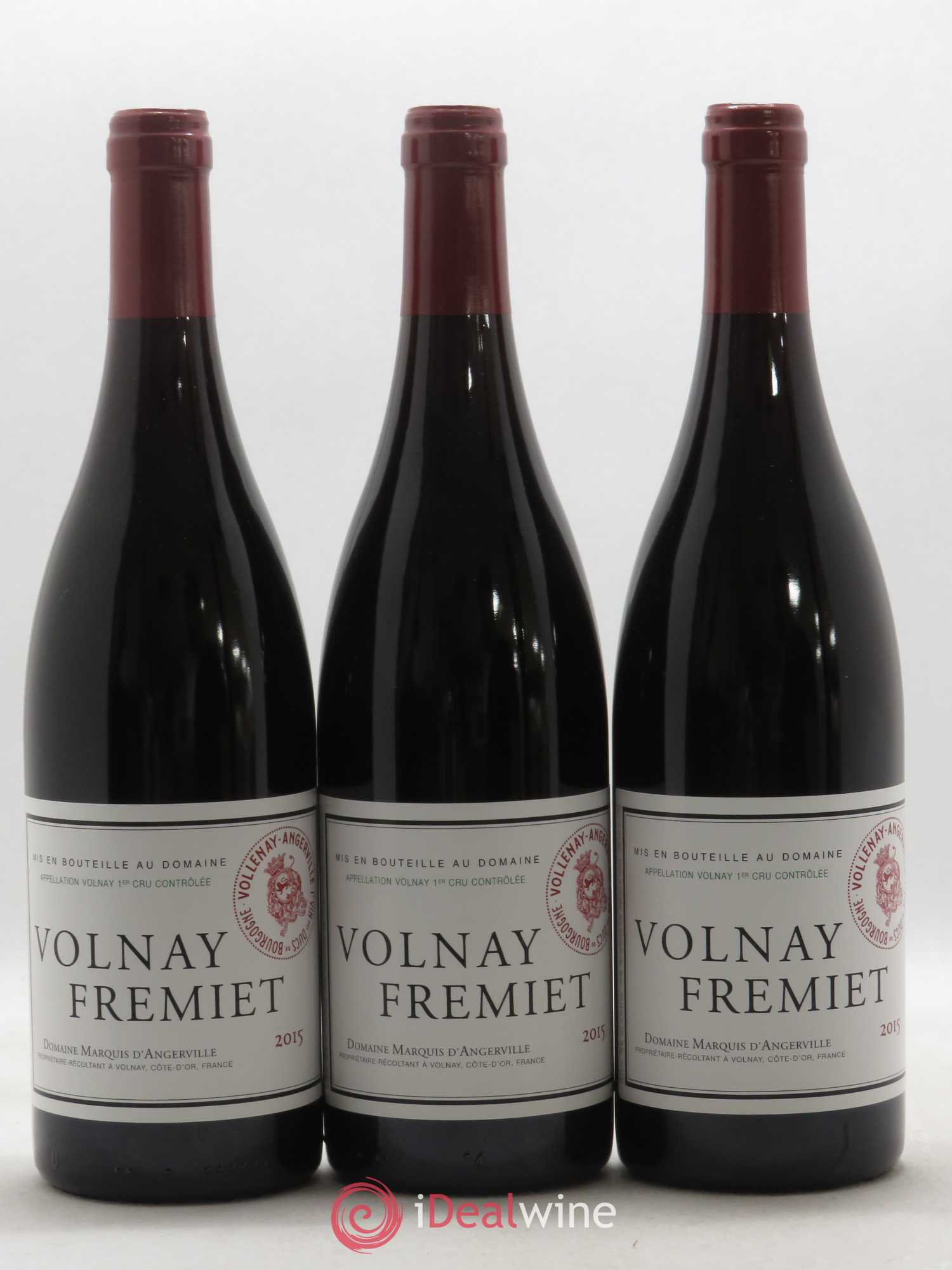 Volnay 1er Cru Frémiet Marquis d'Angerville (Domaine) 2015 - Lot de 3 bouteilles - 0