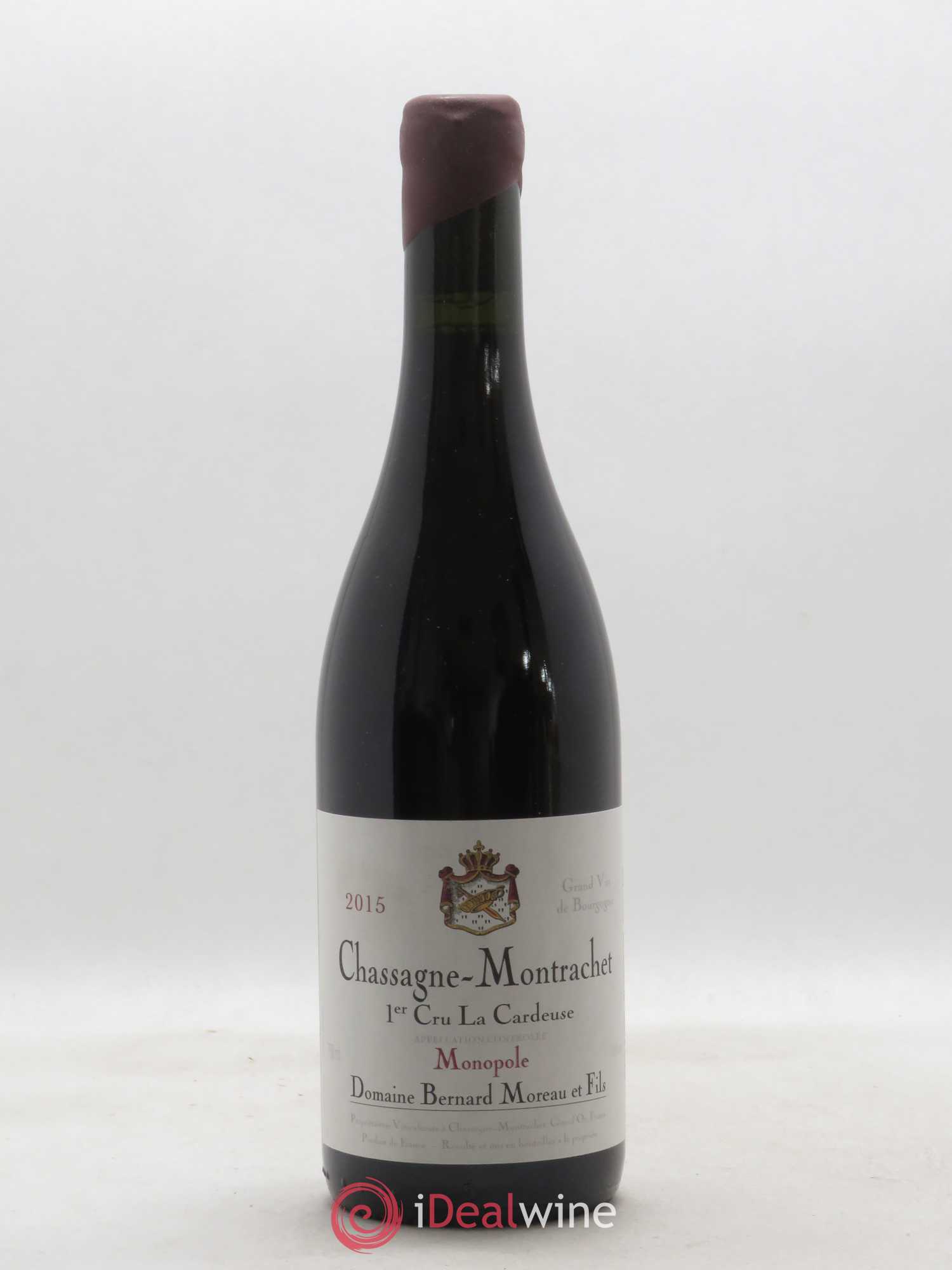 Chassagne-Montrachet 1er Cru La Cardeuse Domaine Bernard Moreau 2015 - Posten von 1 Flasche - 0