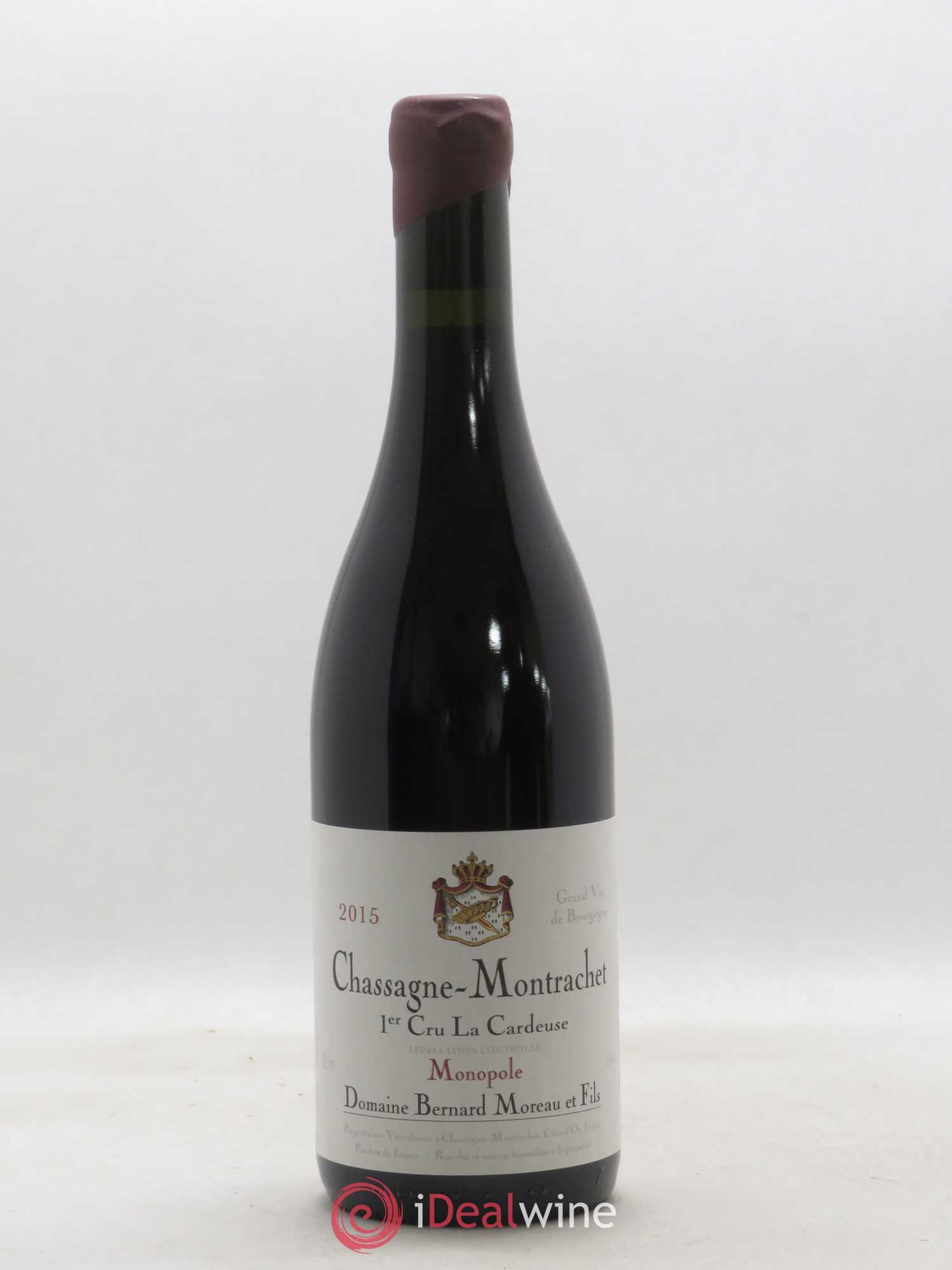 Chassagne-Montrachet 1er Cru La Cardeuse Domaine Bernard Moreau 2015 - Posten von 1 Flasche - 0