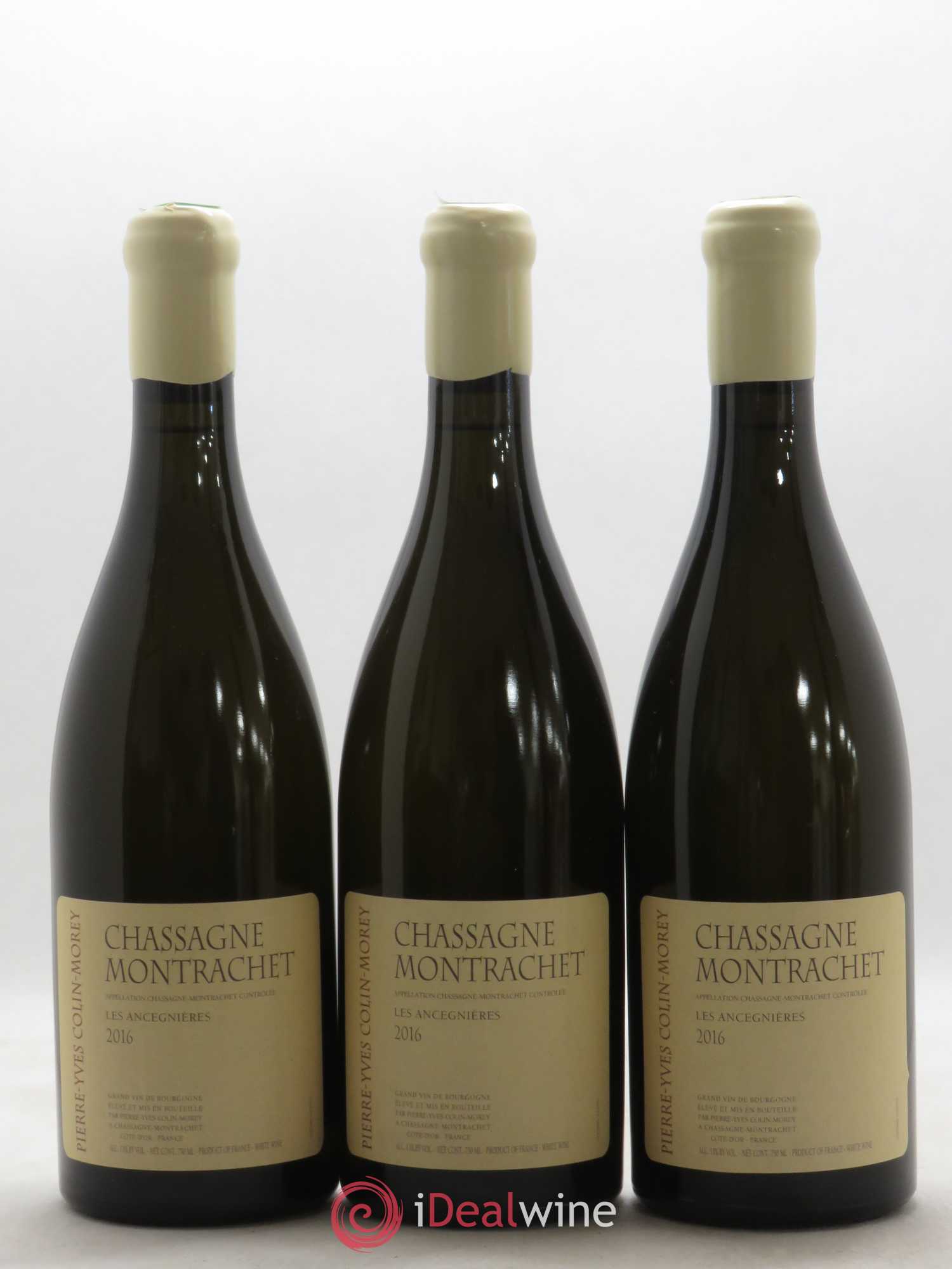 Chassagne-Montrachet Les Ancégnières Pierre-Yves Colin Morey 2016 - Lot de 3 bouteilles - 0