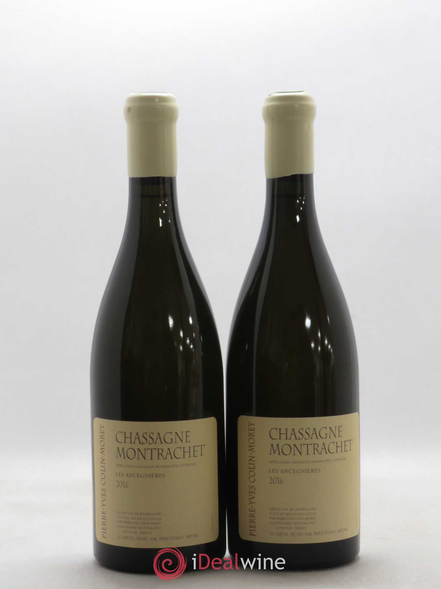 Chassagne-Montrachet Les Ancégnières Pierre-Yves Colin Morey 2016 - Lot de 2 bouteilles - 0