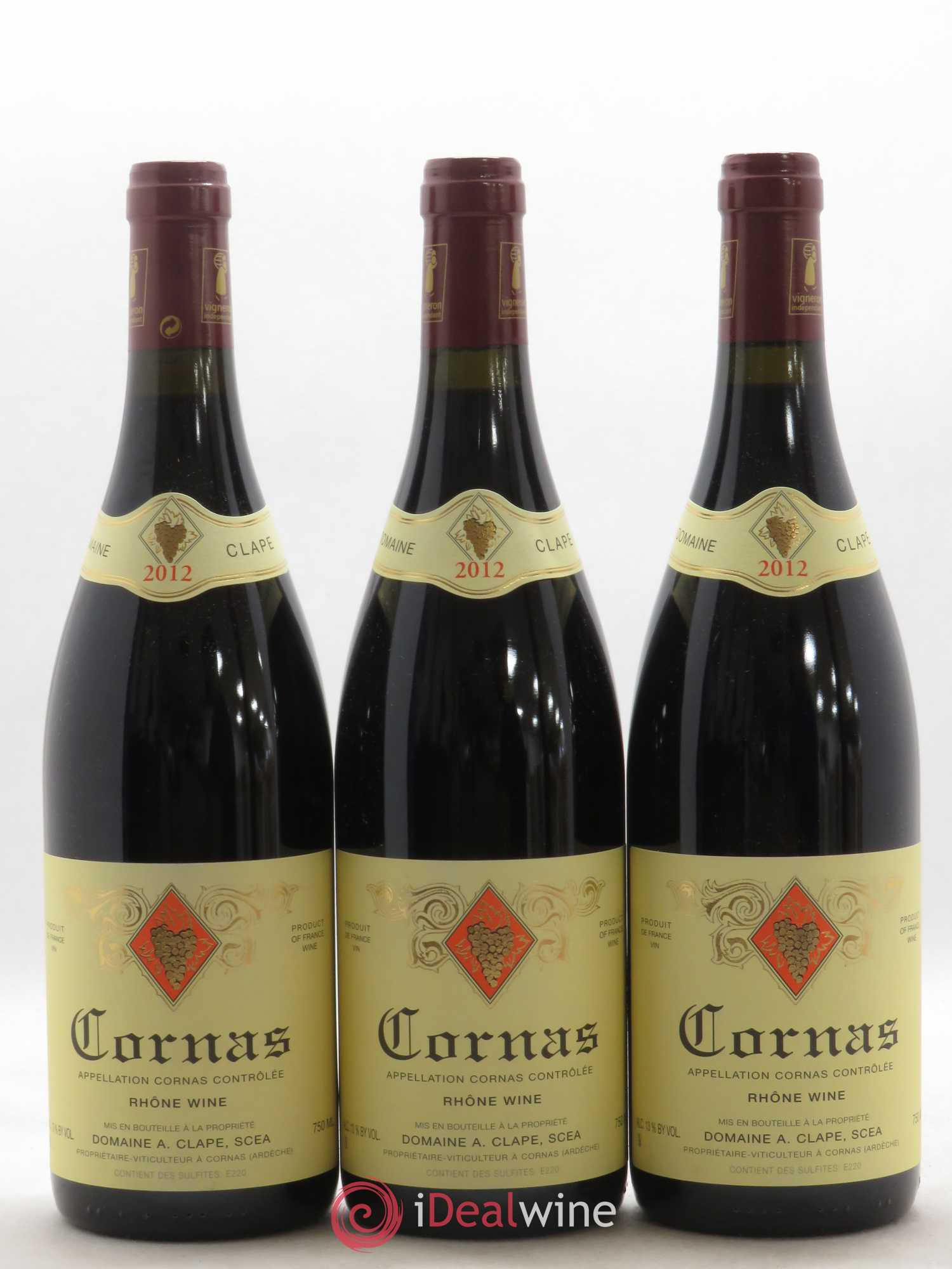Cornas Auguste Clape 2012 - Lot de 3 bouteilles - 0