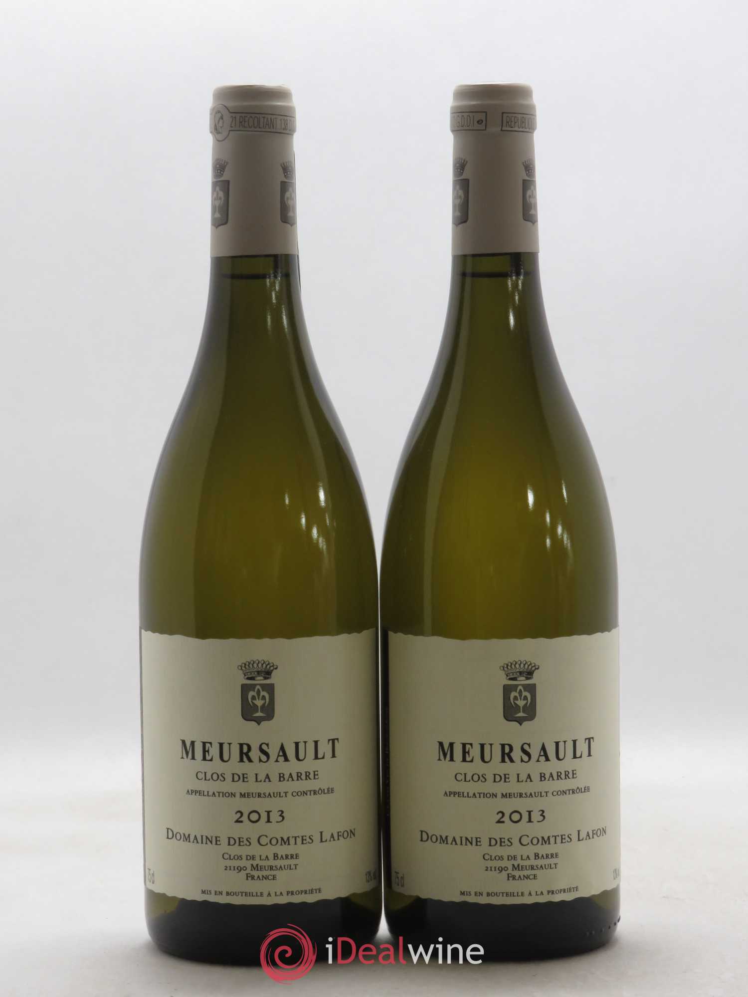 Meursault Clos de la Barre Comtes Lafon (Domaine des) 2013 - Lot de 2 bouteilles - 0