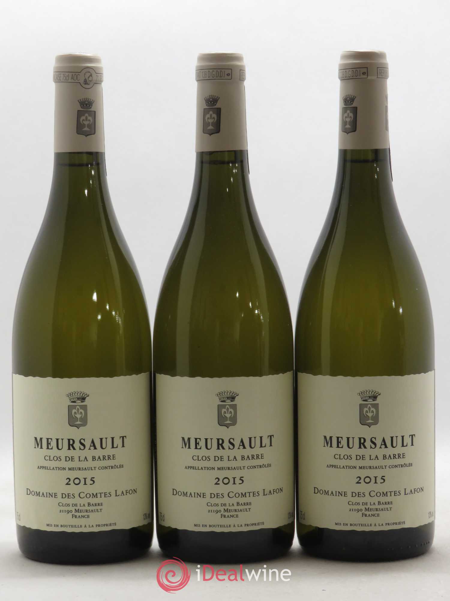 Meursault Clos de la Barre Comtes Lafon (Domaine des) 2015 - Lot de 3 bouteilles - 0