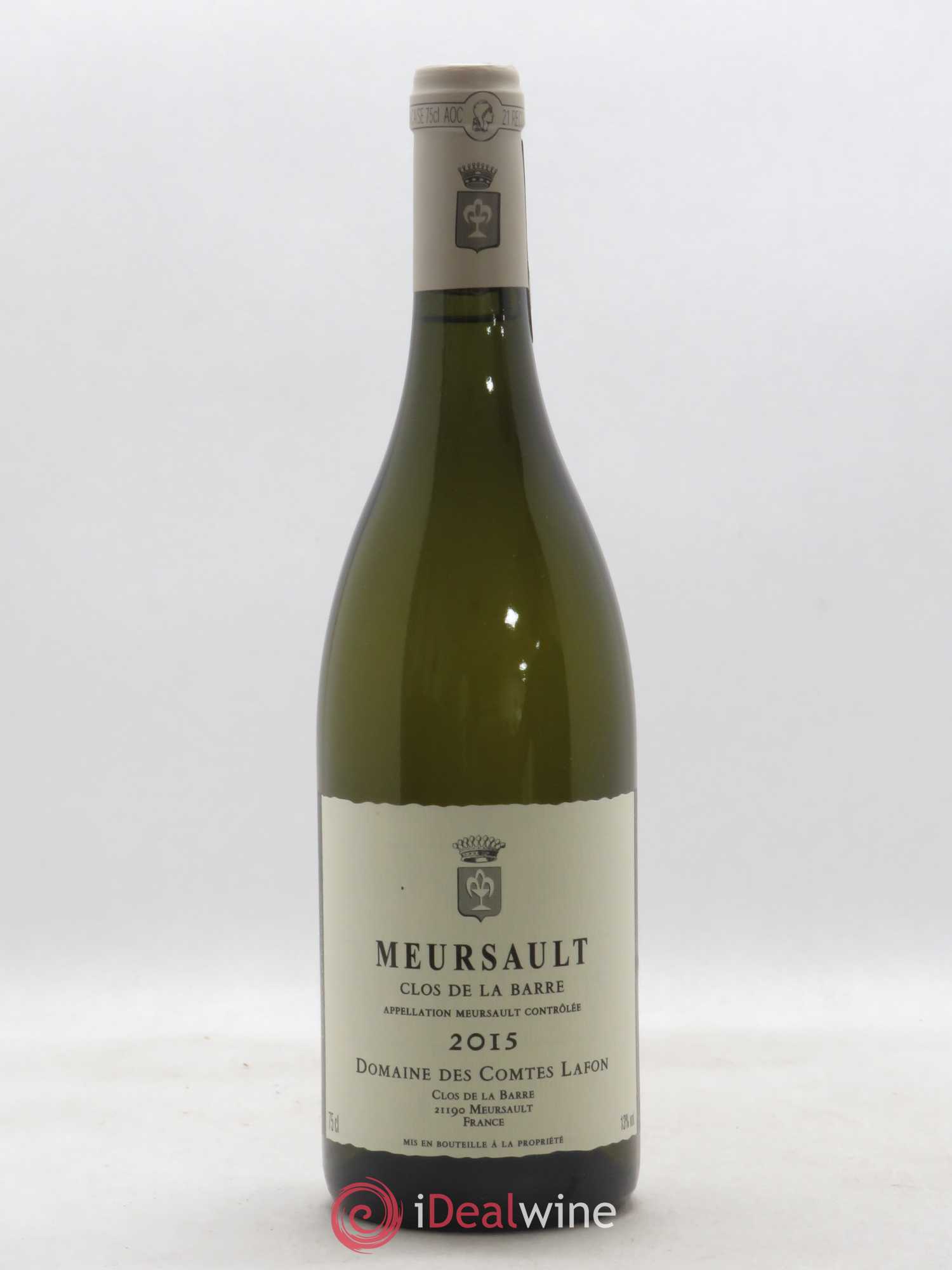 Meursault Clos de la Barre Comtes Lafon (Domaine des) 2015 - Lot de 1 bouteille - 0