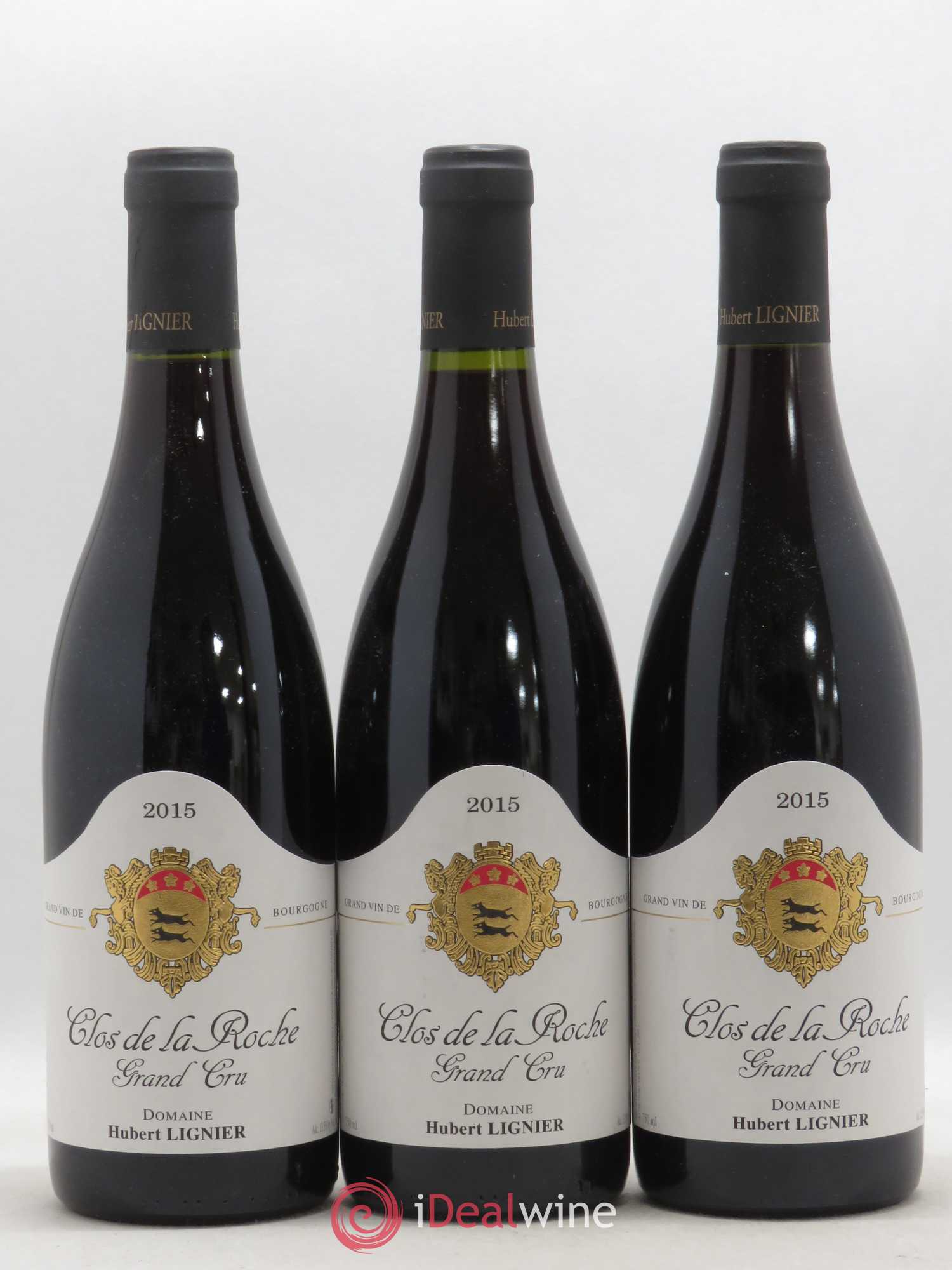 Clos de la Roche Grand Cru Hubert Lignier (Domaine) 2015 - Lot de 3 bouteilles - 0