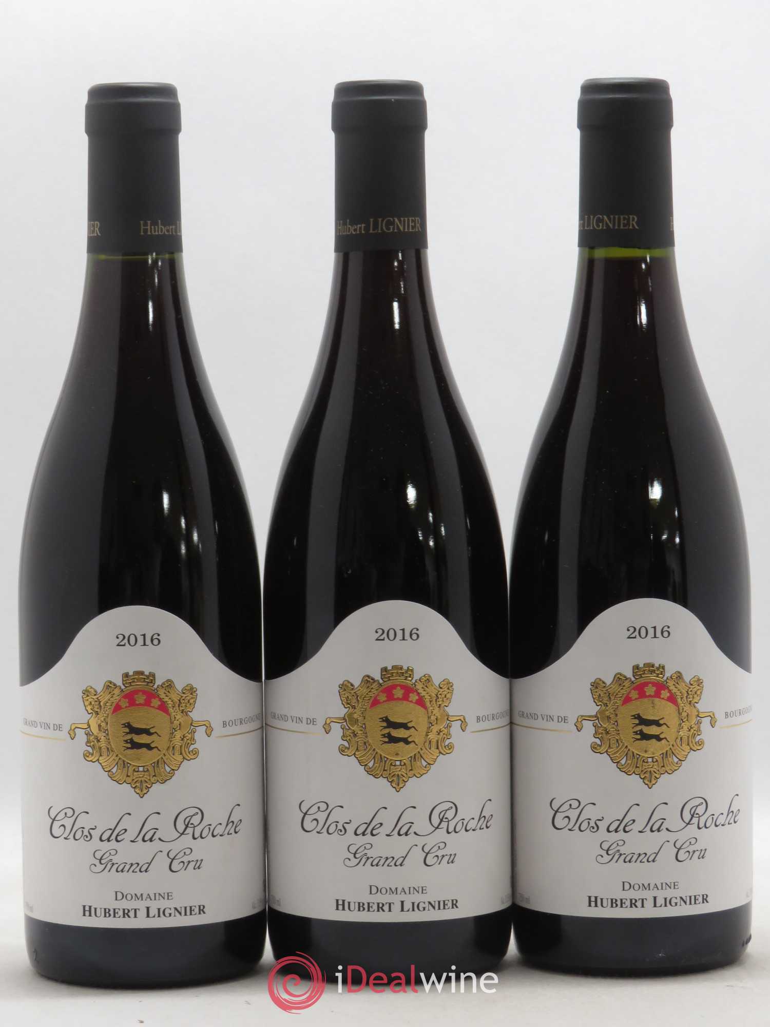 Clos de la Roche Grand Cru Hubert Lignier (Domaine) 2016 - Lot de 3 bouteilles - 0