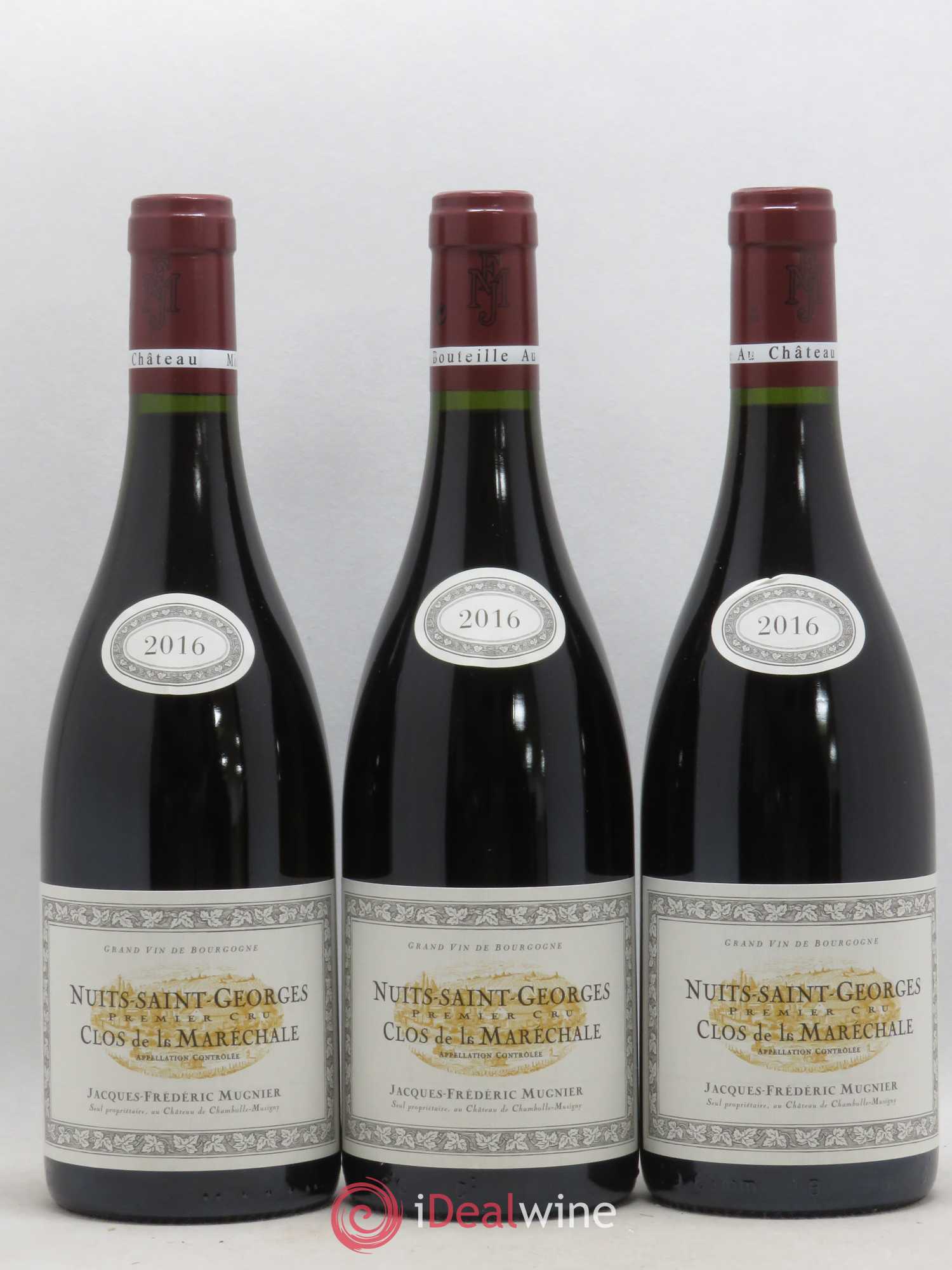 Nuits-Saint-Georges 1er Cru Clos de La Maréchale Jacques-Frédéric Mugnier 2016 - Lot de 3 bouteilles - 0