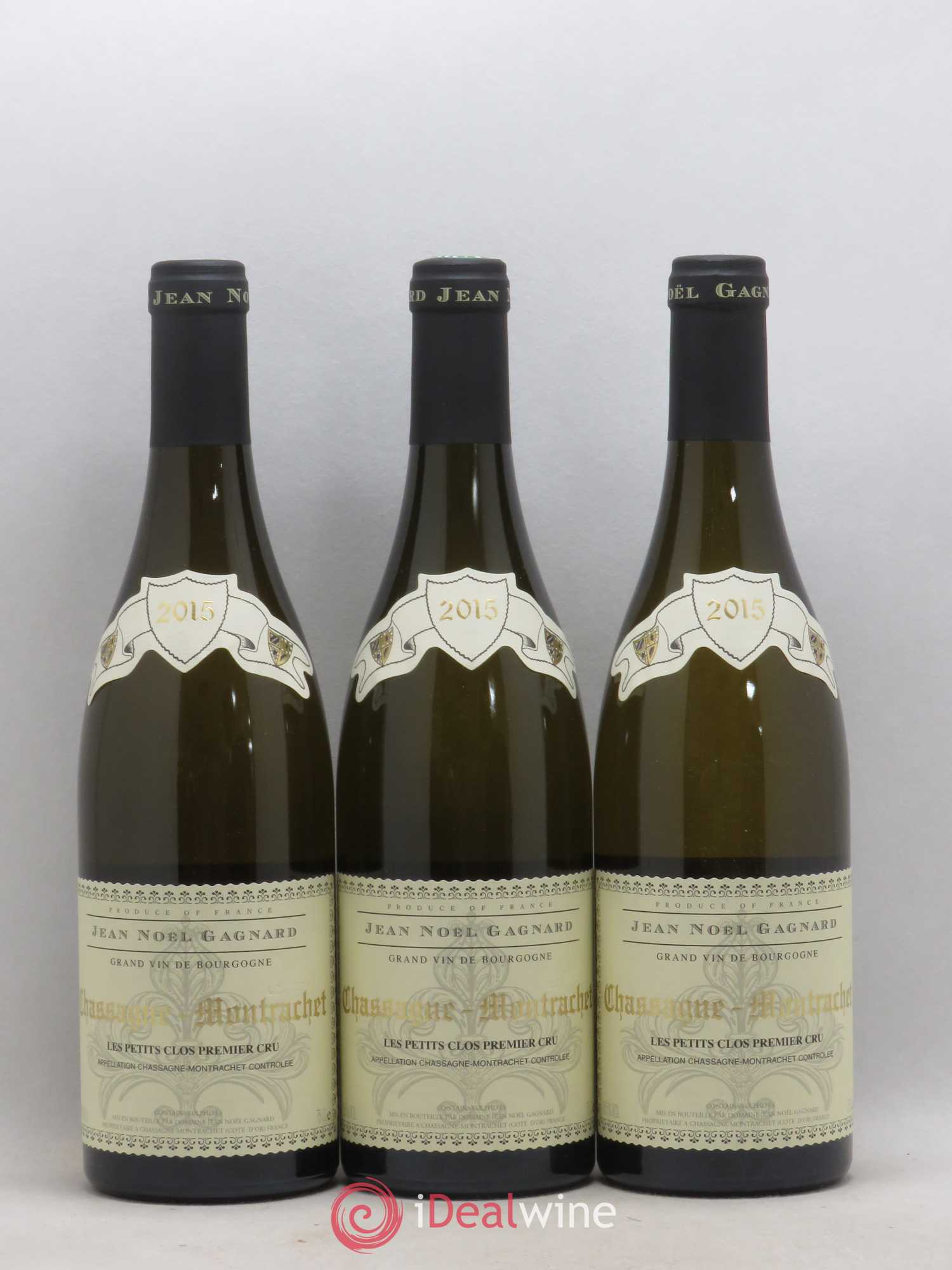 Chassagne-Montrachet 1er Cru Les Petits Clos Jean-Noel Gagnard 2015 - Posten von 3 Flaschen - 0