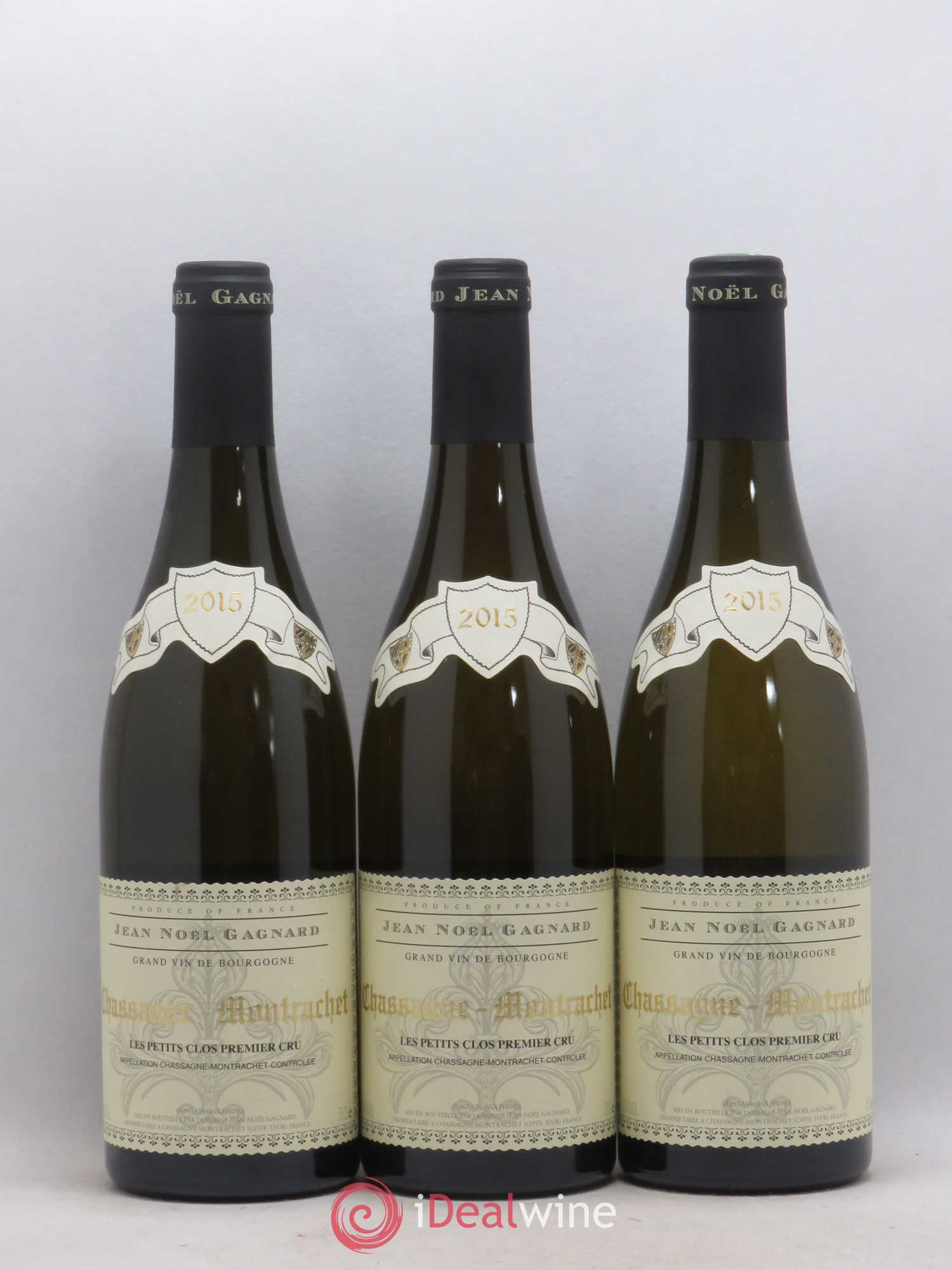 Chassagne-Montrachet 1er Cru Les Petits Clos Jean-Noel Gagnard 2015 - Posten von 3 Flaschen - 0