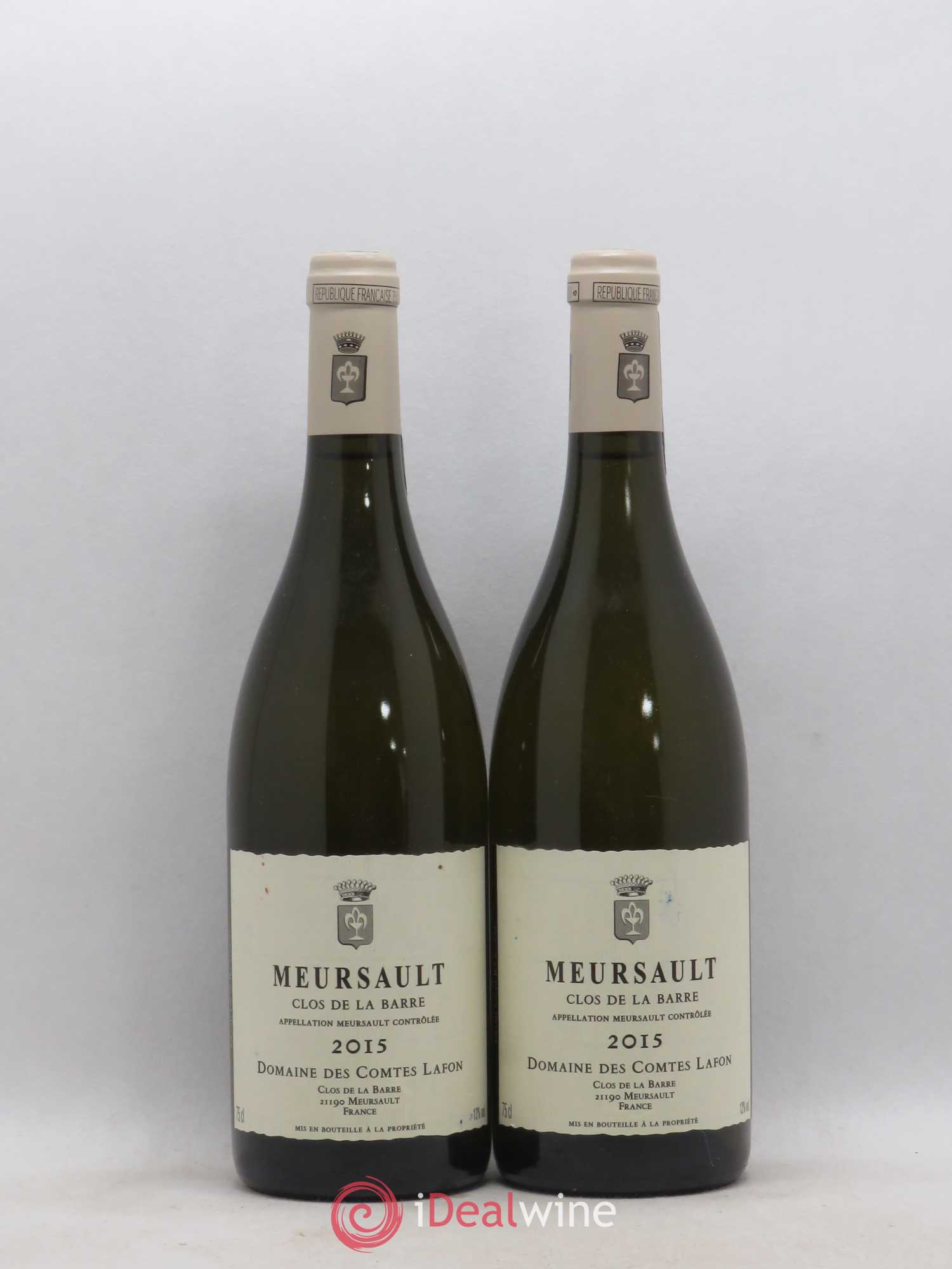Meursault Clos de la Barre Comtes Lafon (Domaine des) 2015 - Lot de 2 bouteilles - 0