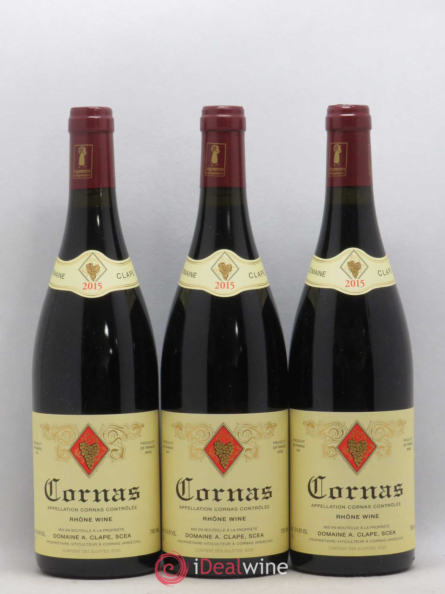 Cornas Auguste Clape 2015 - Lot de 3 bouteilles - 0