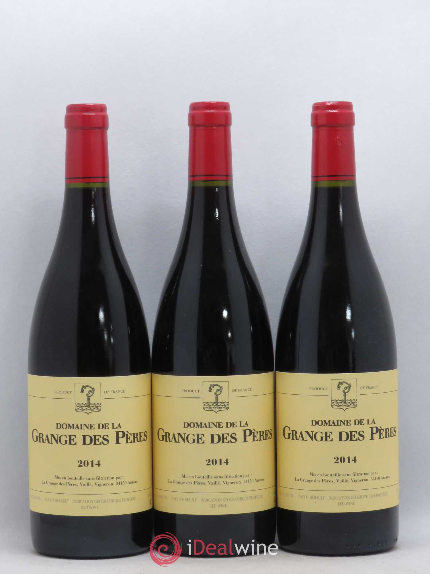 Pays d'Hérault Grange des Pères Laurent Vaillé 2014 - Lot de 3 bouteilles - 0
