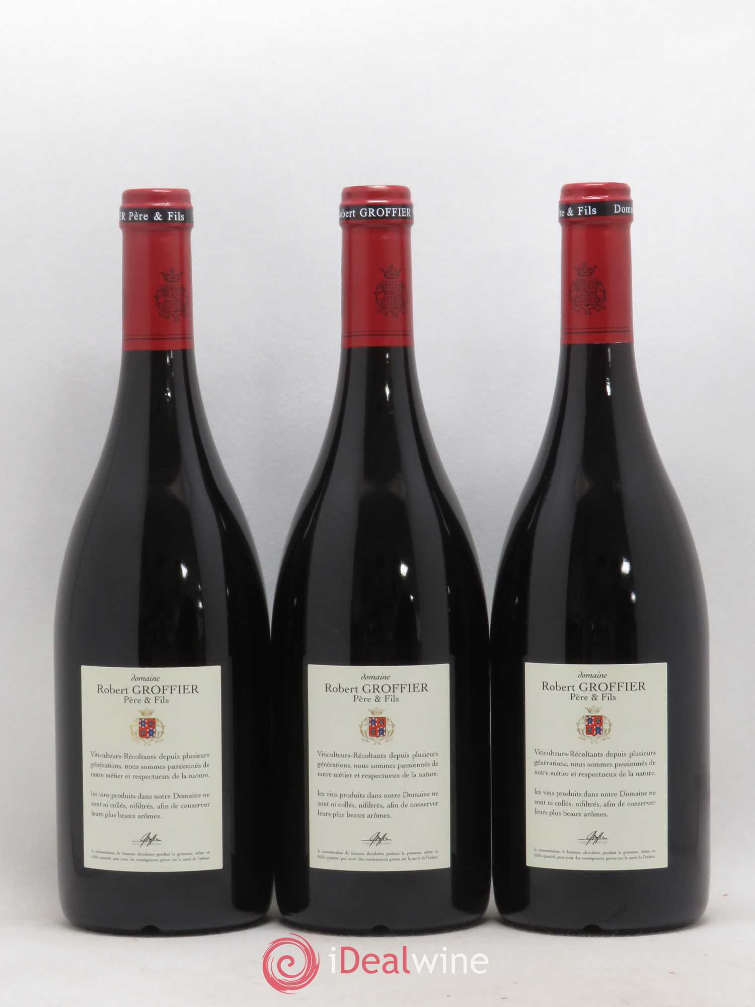 Chambolle-Musigny 1er Cru Les Sentiers Robert Groffier Père & Fils (Domaine) 2015 - Lot de 3 bouteilles - 1