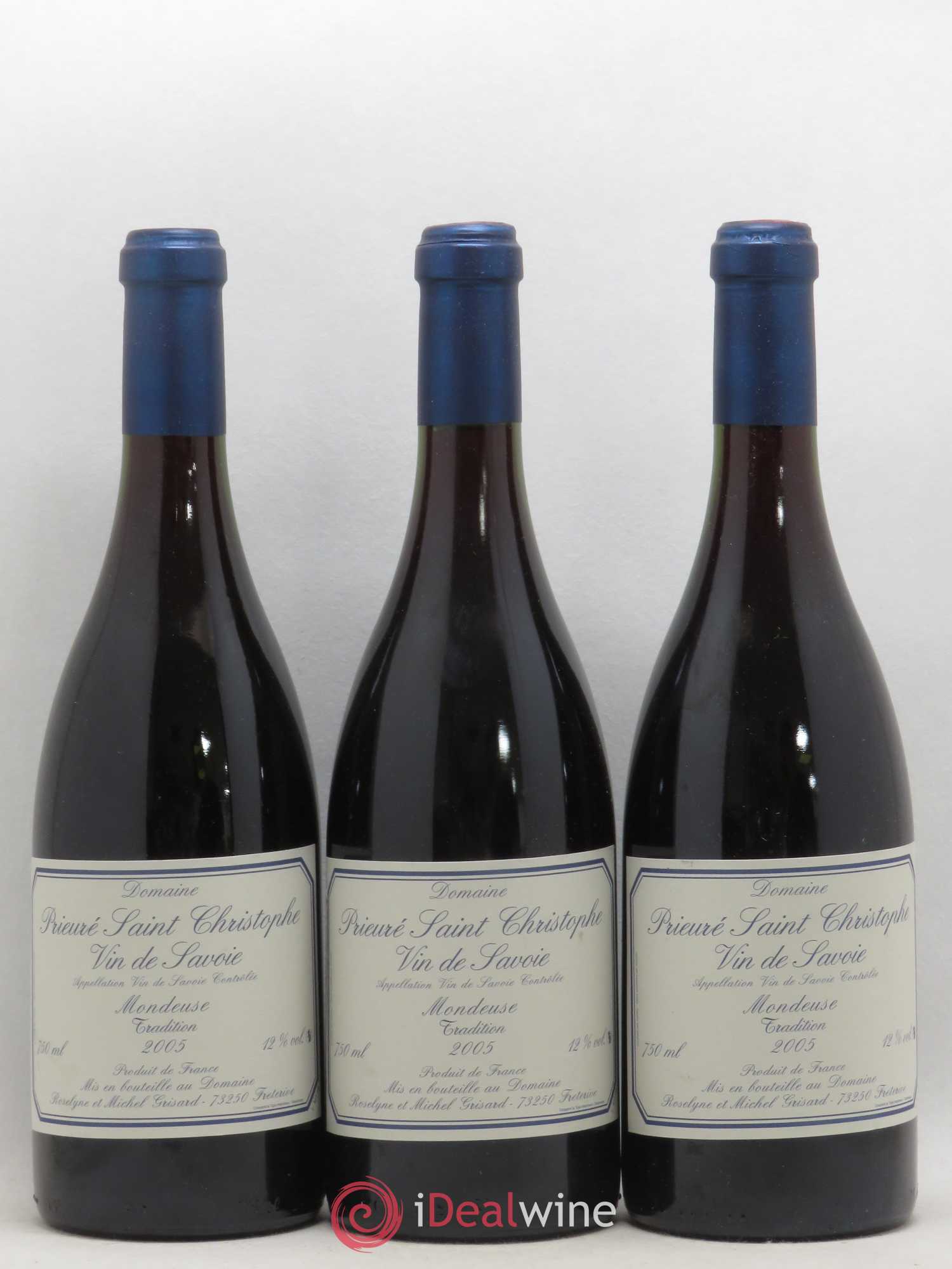 Vin de Savoie Mondeuse Tradition Domaine Prieuré Saint Christophe Michel Grisard 2005 - Lot of 6 bottles - 2