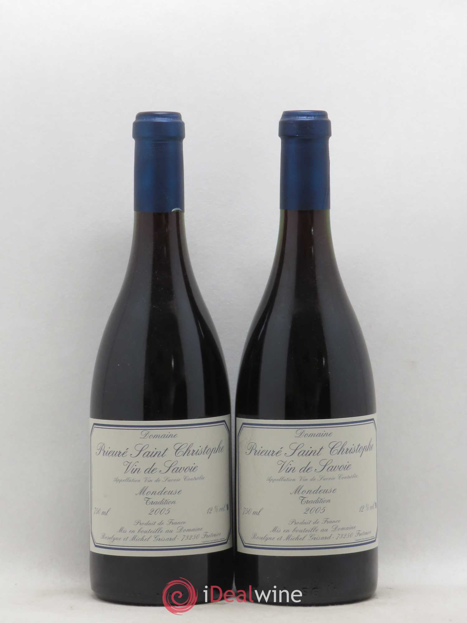 Vin de Savoie Mondeuse Tradition Domaine Prieuré Saint Christophe Michel Grisard 2005 - Posten von 2 Flaschen - 0