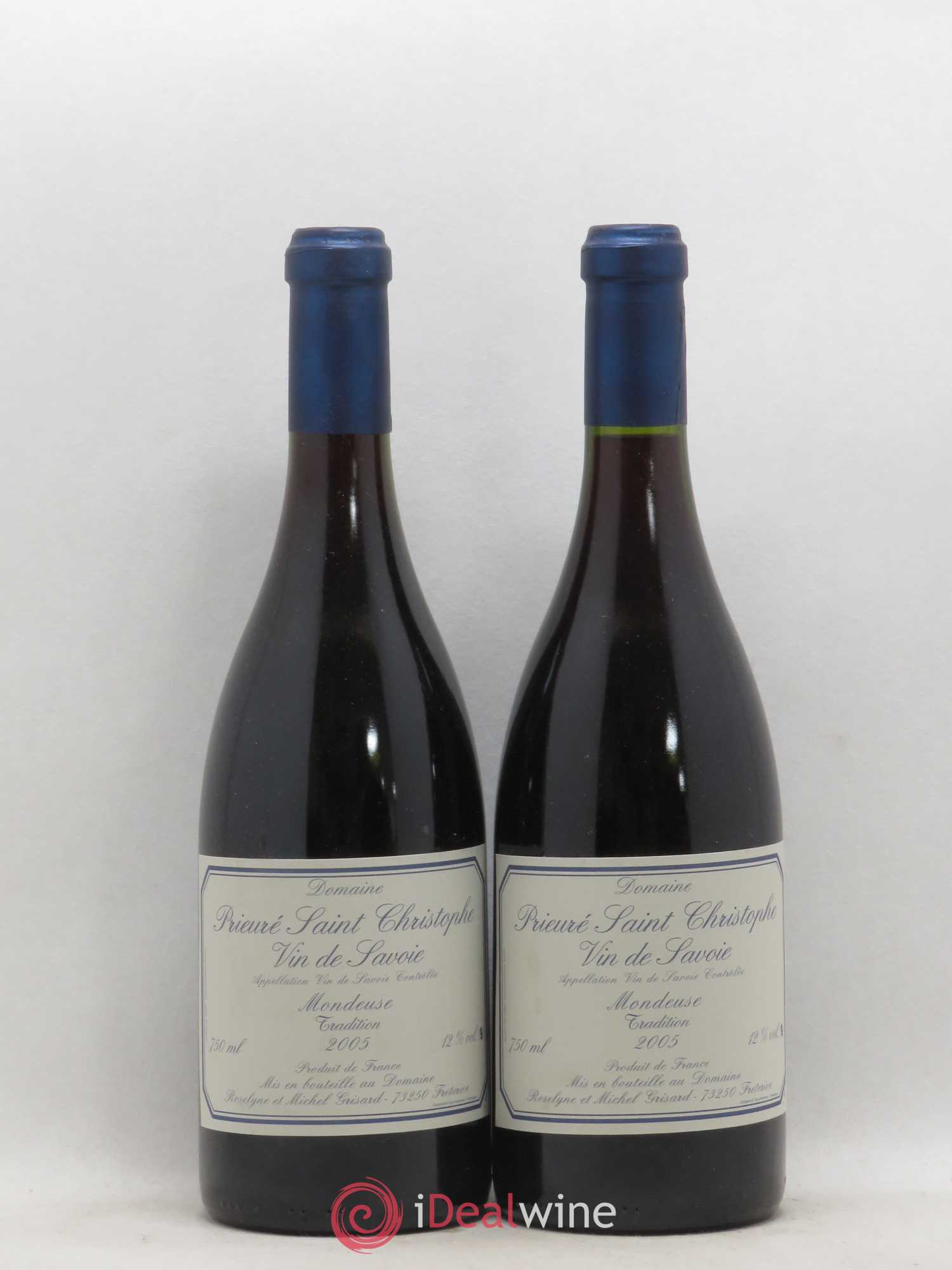 Vin de Savoie Mondeuse Tradition Domaine Prieuré Saint Christophe Michel Grisard 2005 - Posten von 2 Flaschen - 0