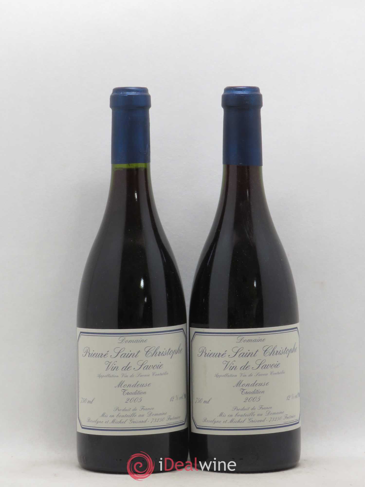 Vin de Savoie Mondeuse Tradition Domaine Prieuré Saint Christophe Michel Grisard 2005 - Posten von 2 Flaschen - 0