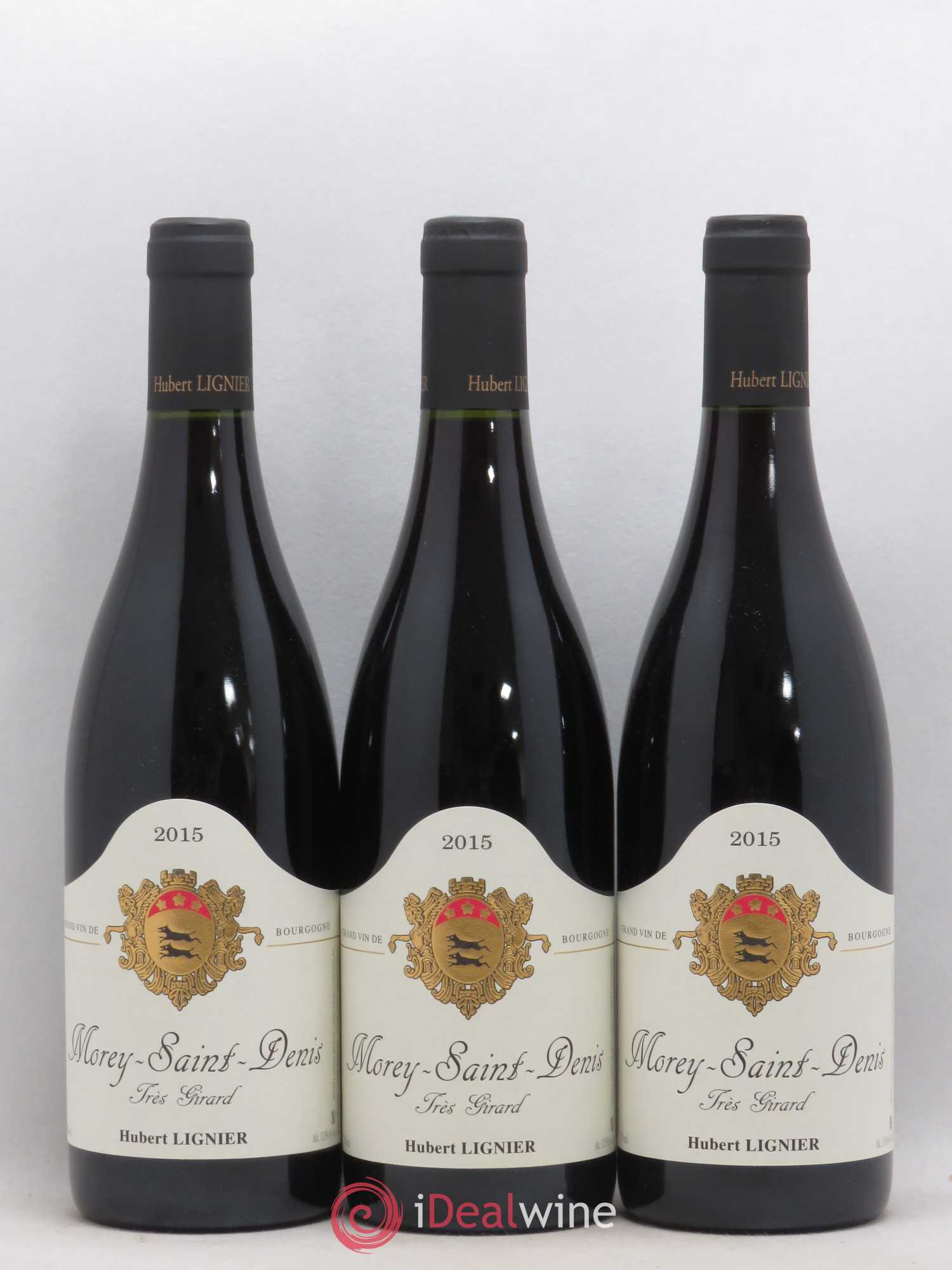 Morey Saint-Denis Tres Girard Hubert Lignier 2015 - Lot of 3 bottles - 0