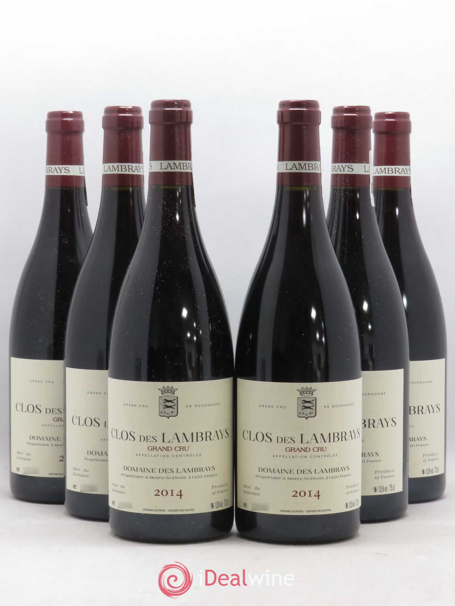 Clos des Lambrays Grand Cru Domaine des Lambrays 2014 - Lot de 6 bouteilles - 0