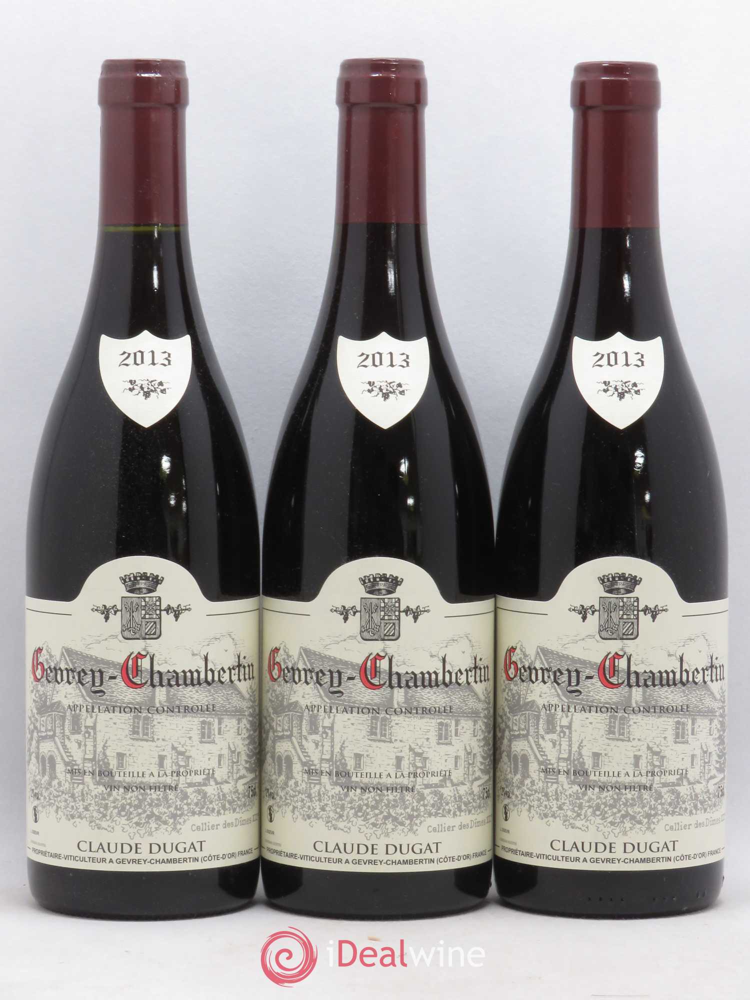 Gevrey-Chambertin Claude Dugat 2013 - Lot de 3 bouteilles - 0