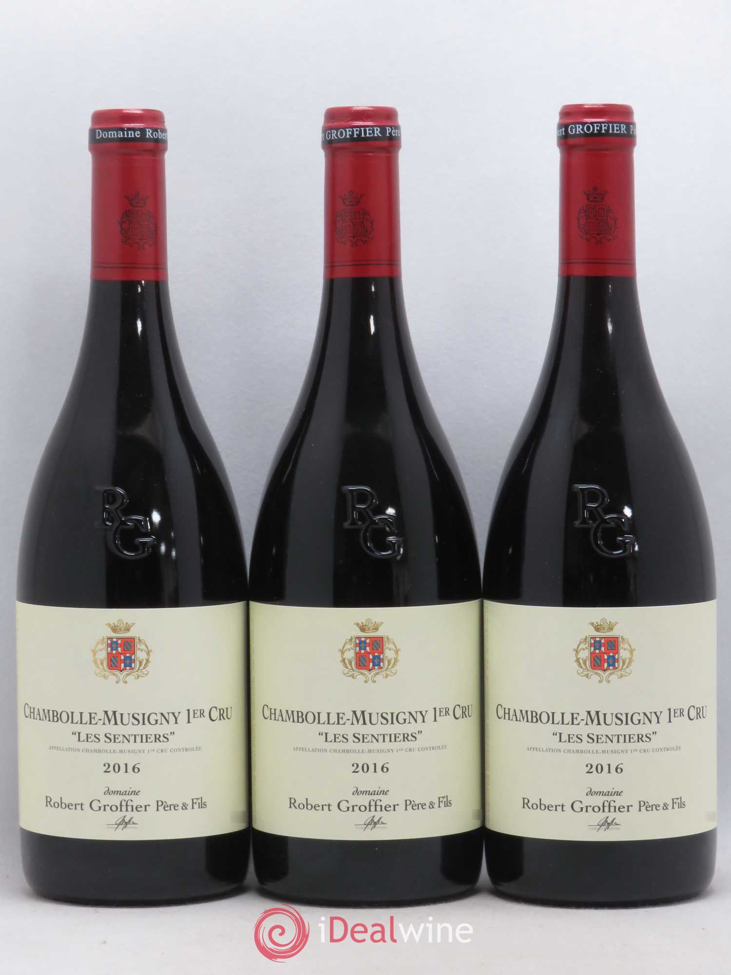 Chambolle-Musigny 1er Cru Les Sentiers Robert Groffier Père & Fils (Domaine) 2016 - Lot de 3 bouteilles - 0