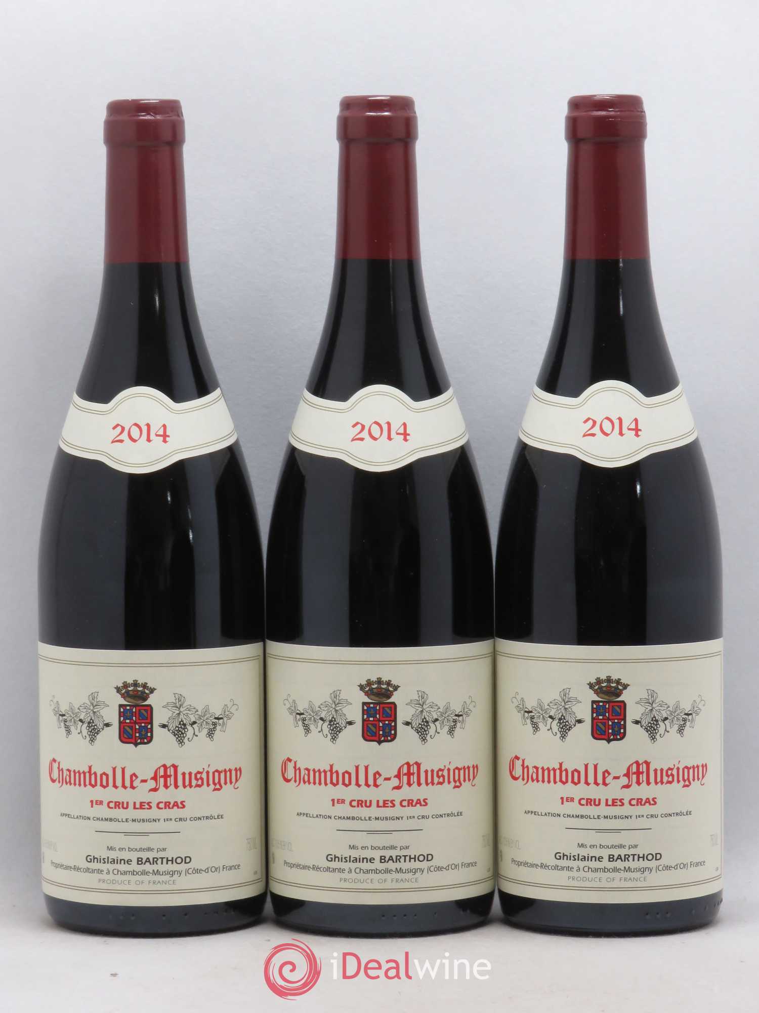 Chambolle-Musigny 1er Cru Les Cras Ghislaine Barthod 2014 - Lot de 3 bouteilles - 0