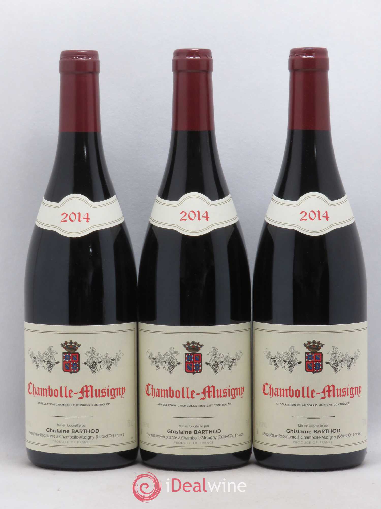 Chambolle-Musigny Ghislaine Barthod 2014 - Lot de 3 bouteilles - 0